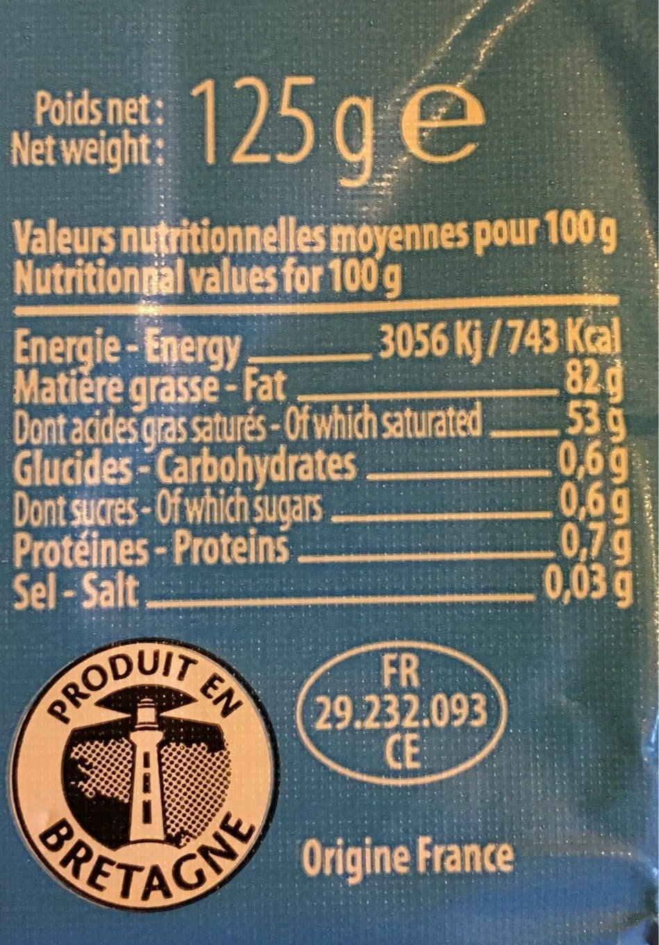 Le Gall Beurre de baratte doux packshot