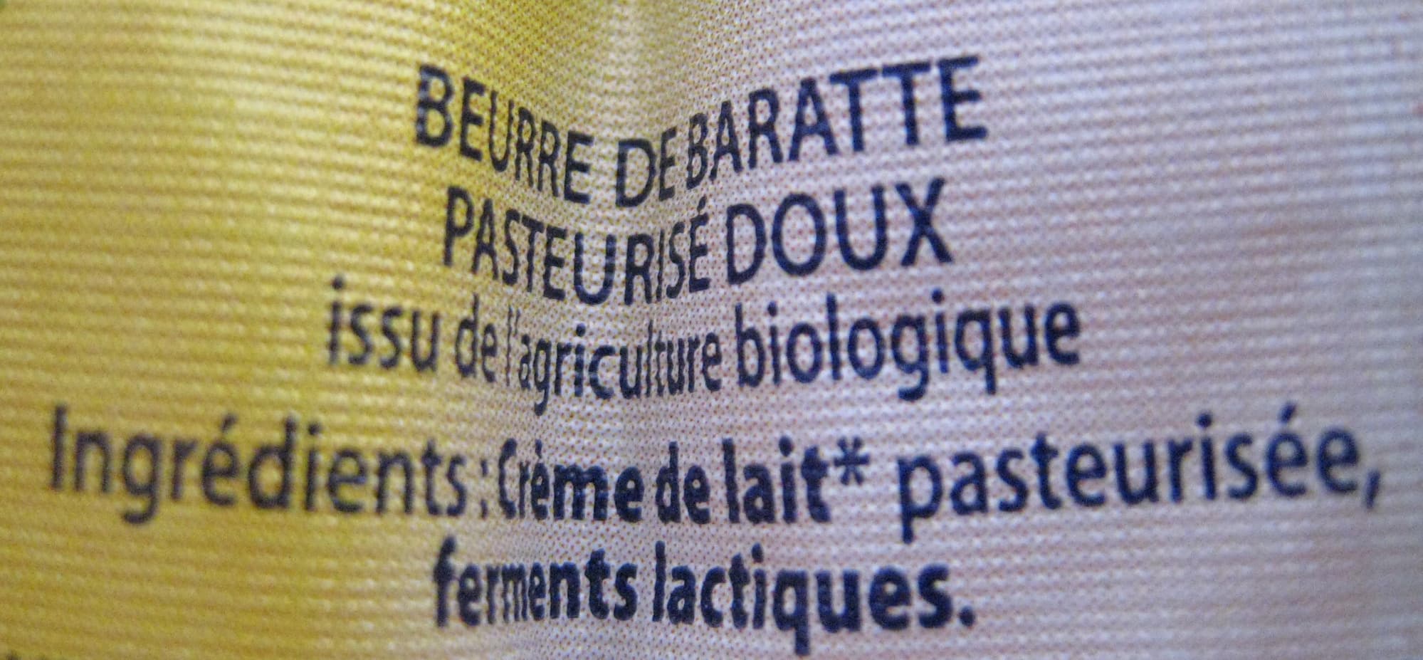 Le Gall Beurre de baratte doux bio packshot