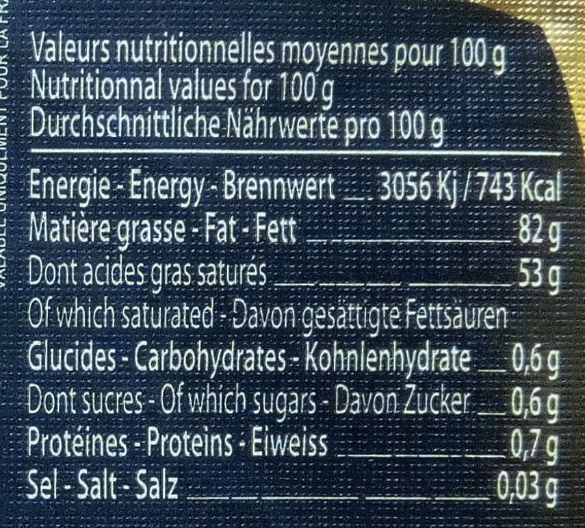 Le Gall Beurre de Baratte Grand Cru à la crème maturée non pasteurisée, Doux packshot