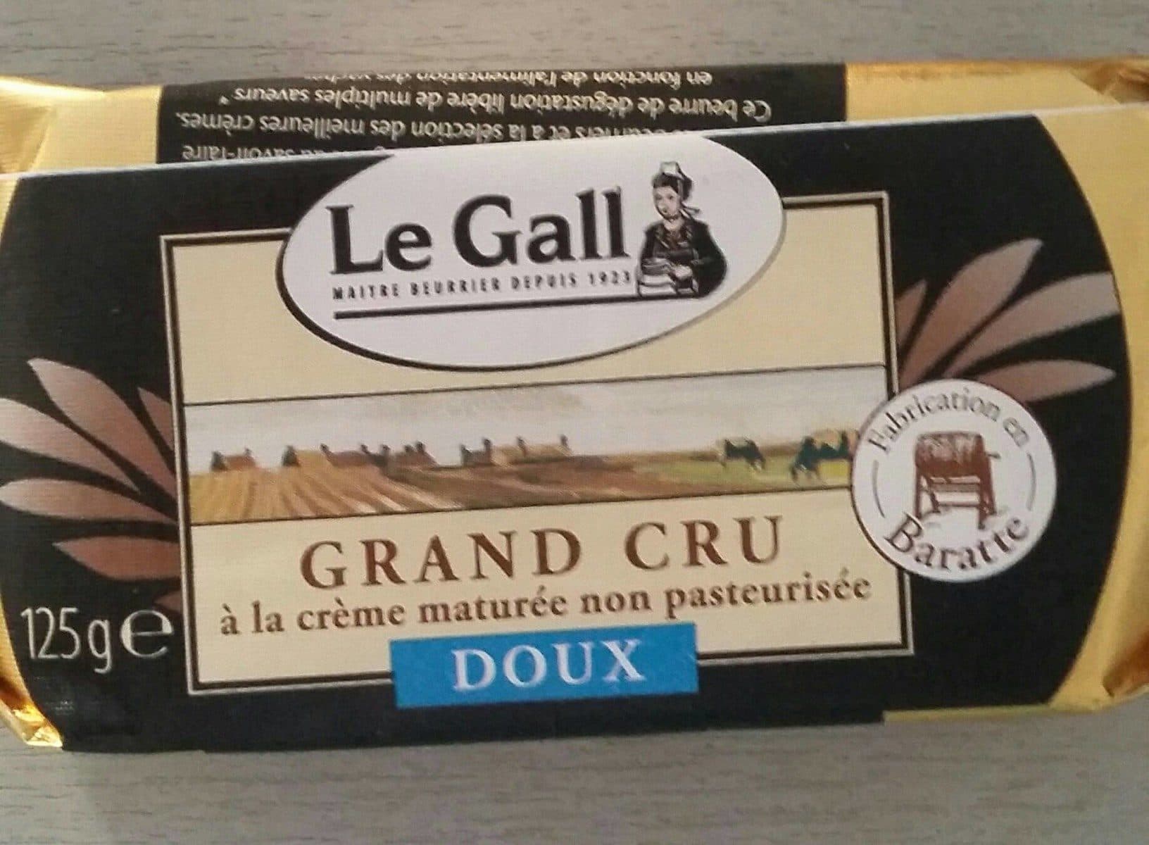 Le Gall Beurre de Baratte Grand Cru à la crème maturée non pasteurisée, Doux packshot