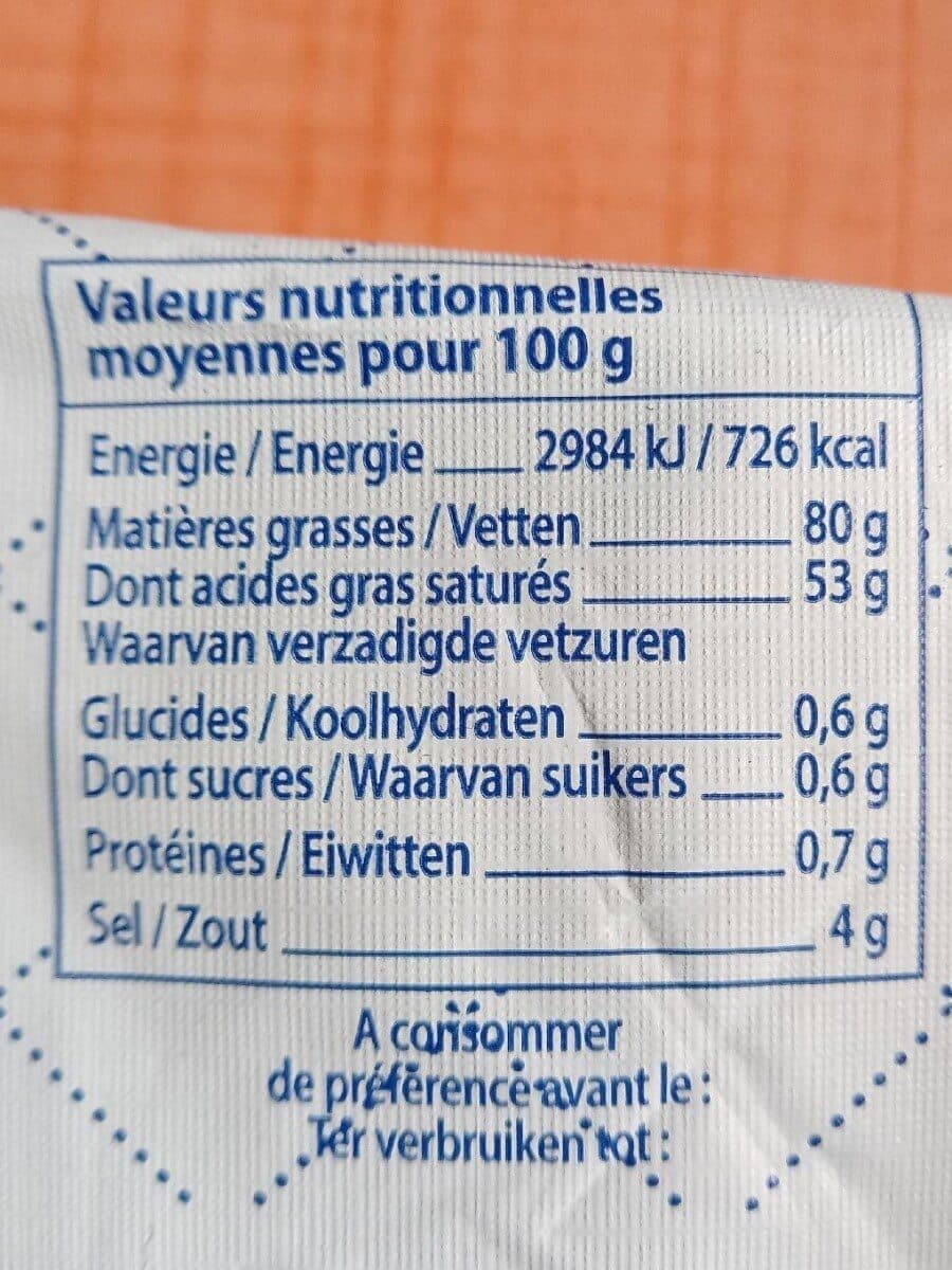 Grandeur Nature Motte beurre de baratte BIO aux cristaux de sel de mer packshot