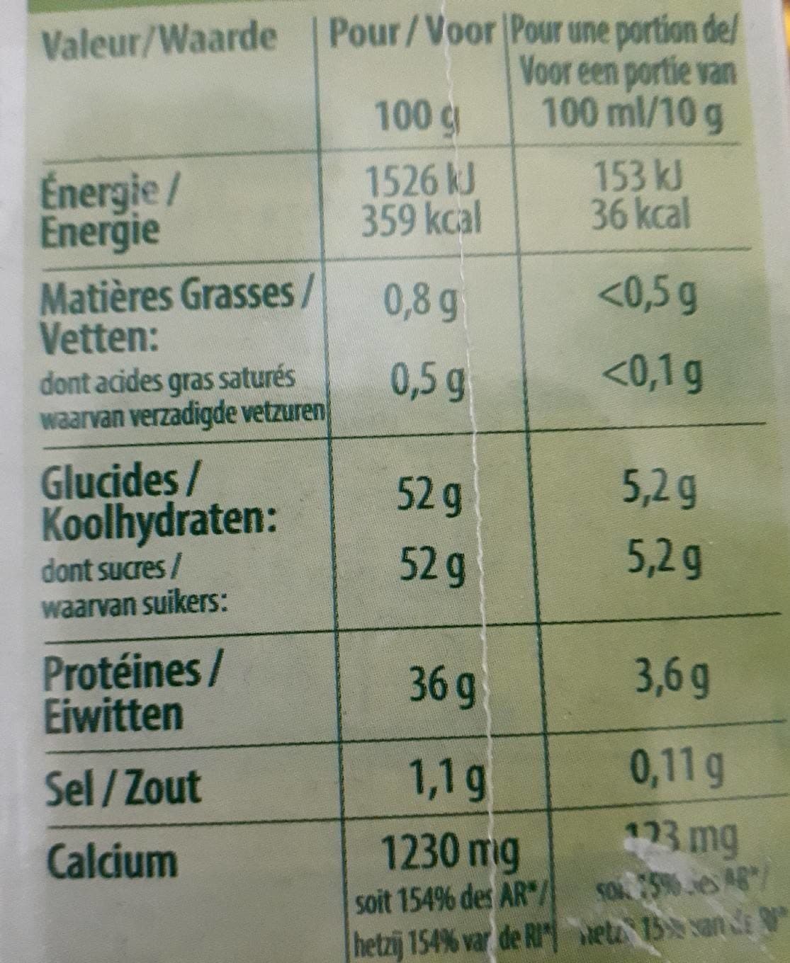 Grandeur Nature Lait en poudre écrémé bio packshot