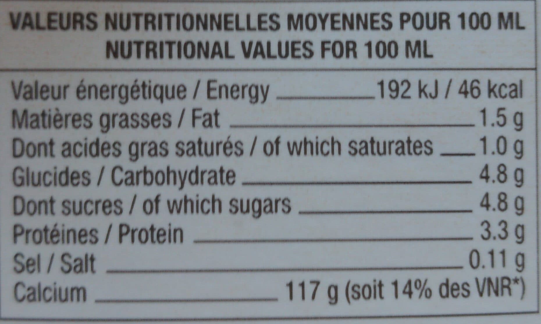 Le Gall Lait bio de nos éleveurs demi-écrémé packshot
