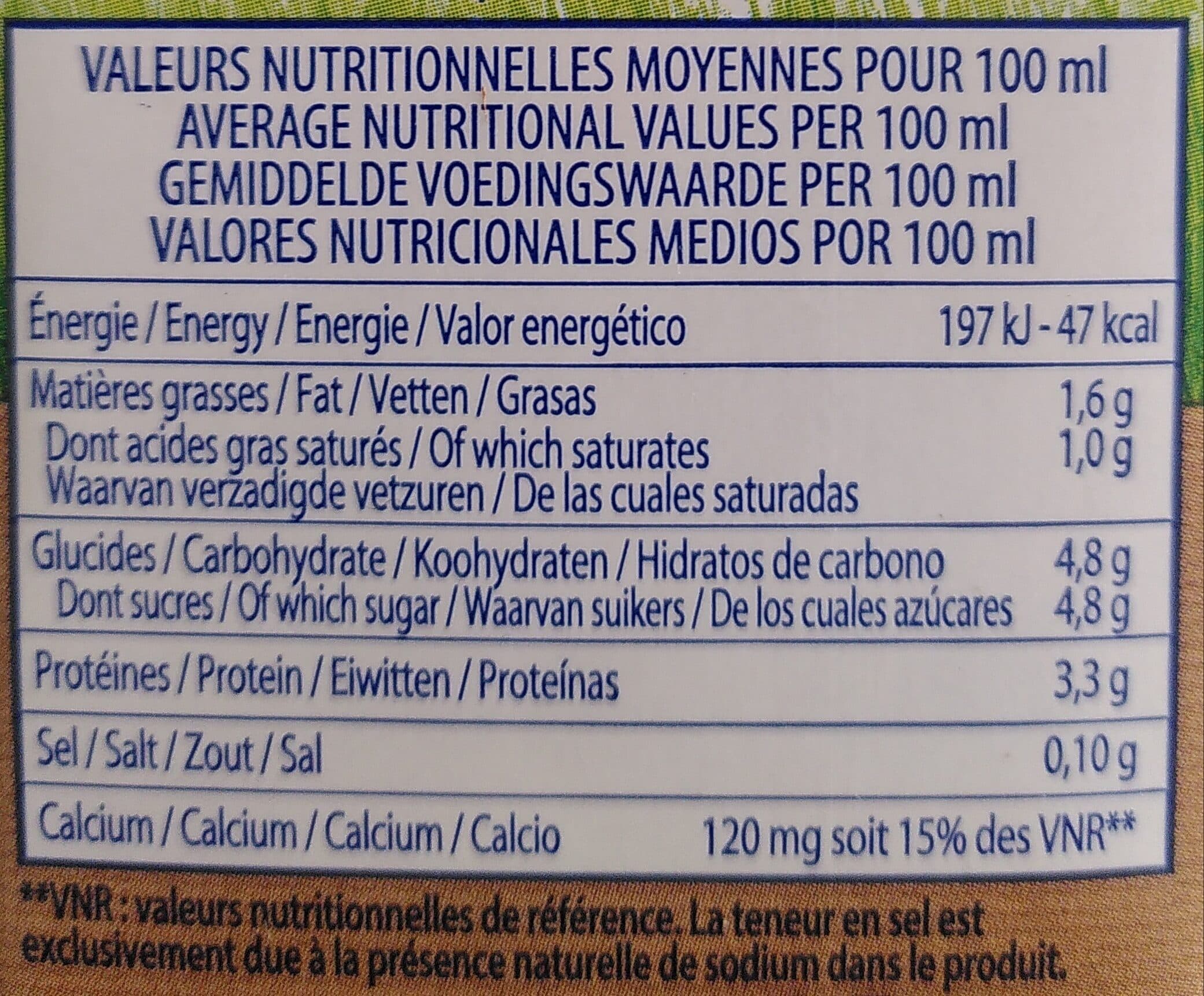 Grandeur Nature Lait bio demi écrémé packshot