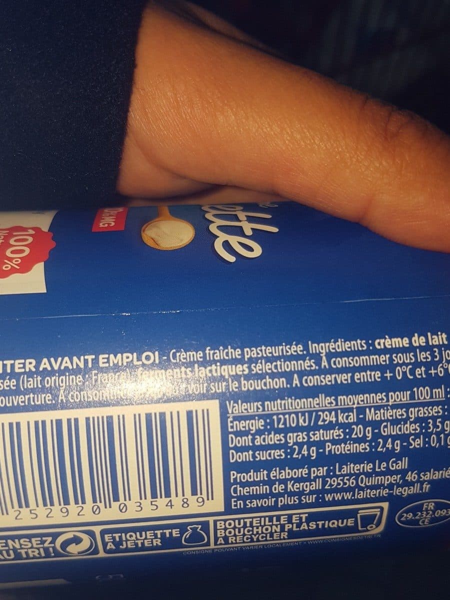 Le Gall Crème fleurette packshot
