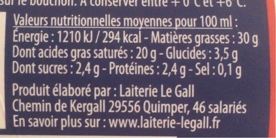 Le Gall Crème fleurette packshot