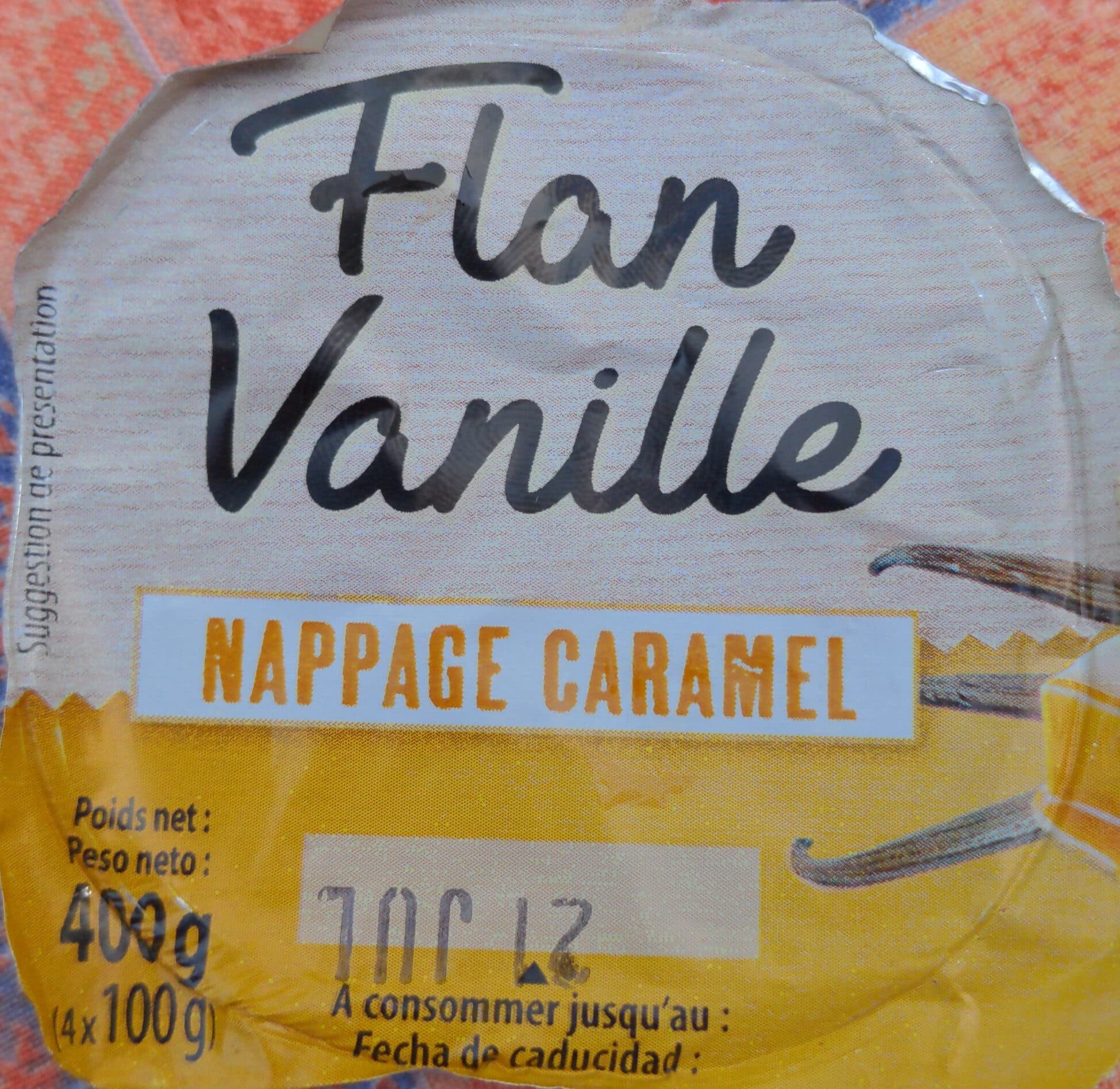 Grandeur Nature Flan vanille nappage caramel packshot