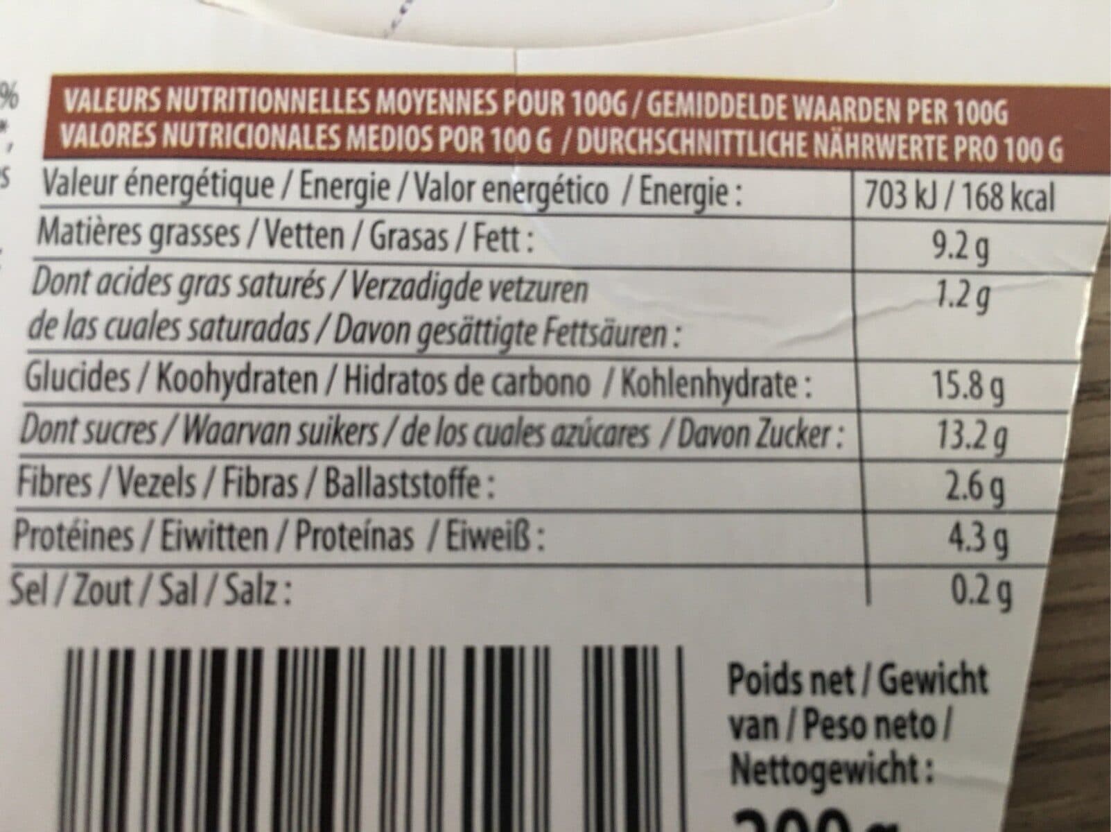 Grandeur Nature Dessert 100% végétal à l'amende au chocolat packshot
