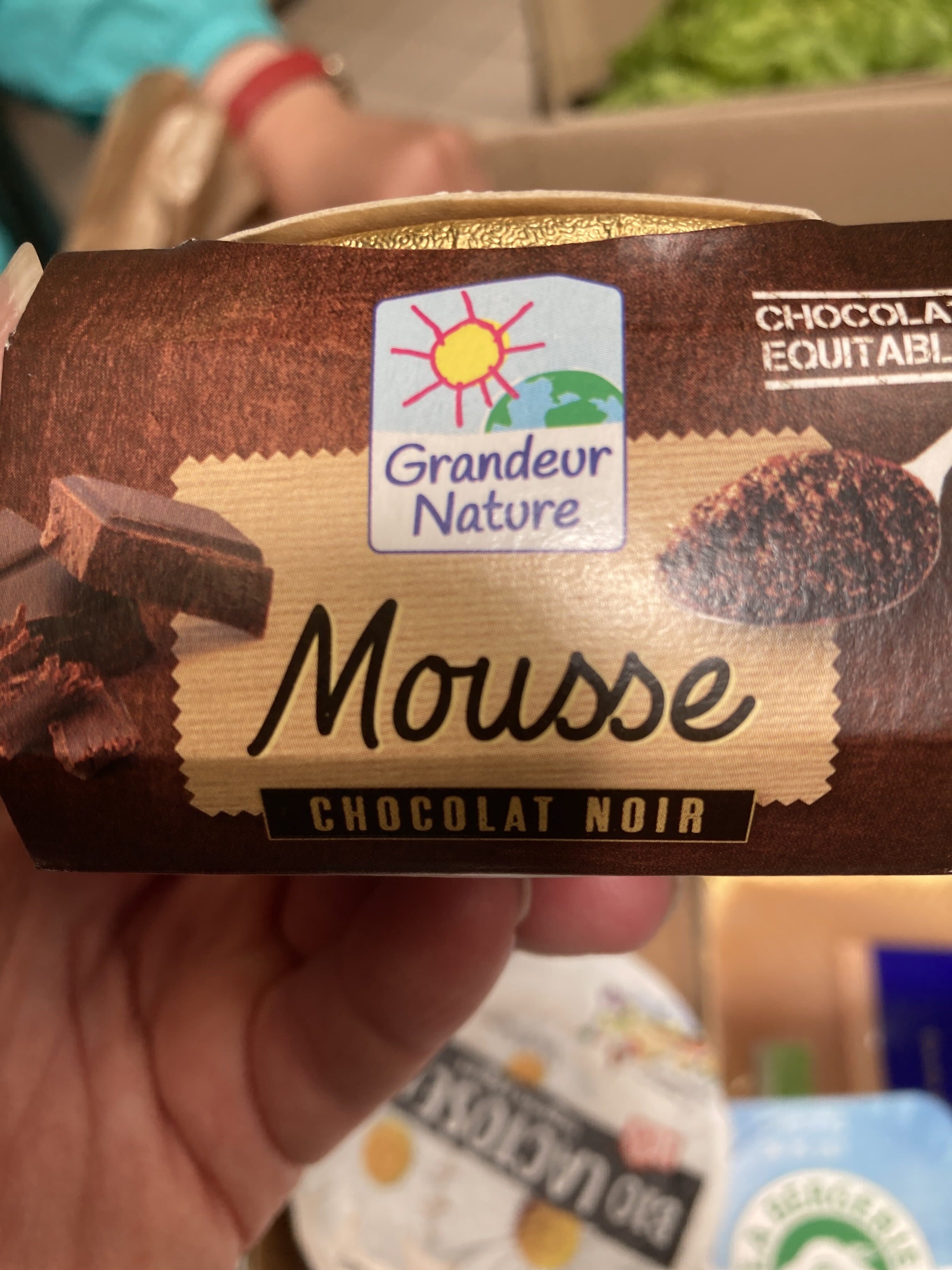 Grandeur Nature Mousse au chocolat noir packshot