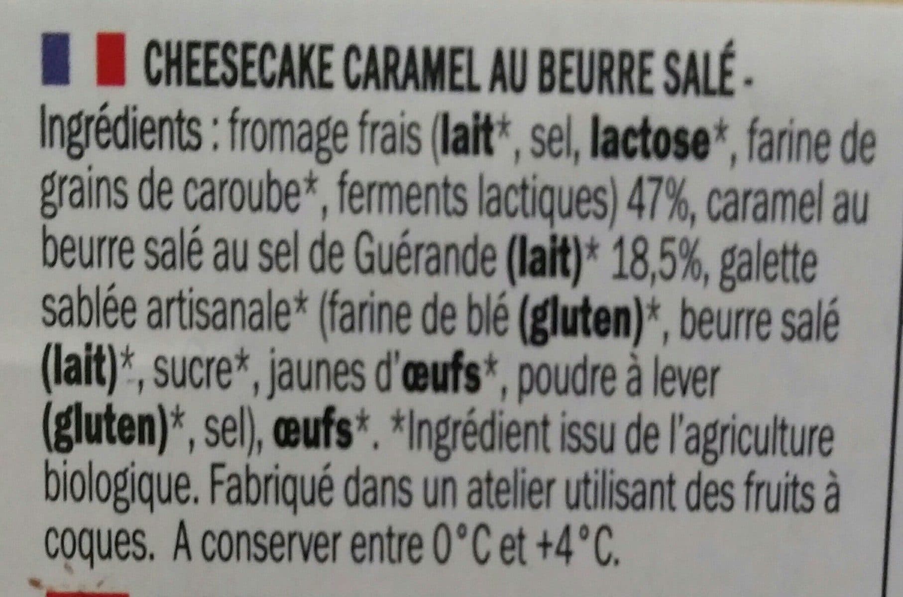 Grandeur nature Cheesecake Caramel Beurre Salé packshot