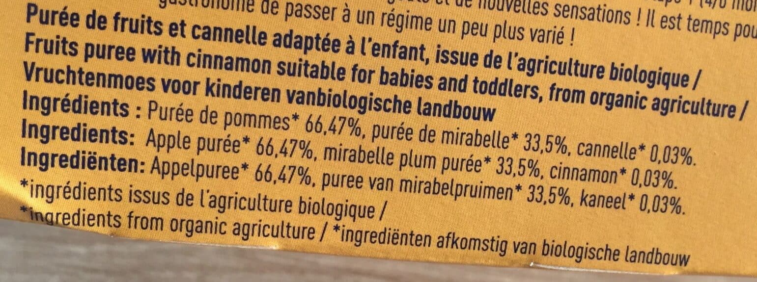 Grandeur Nature Compote pomme mirabelle cannelle packshot