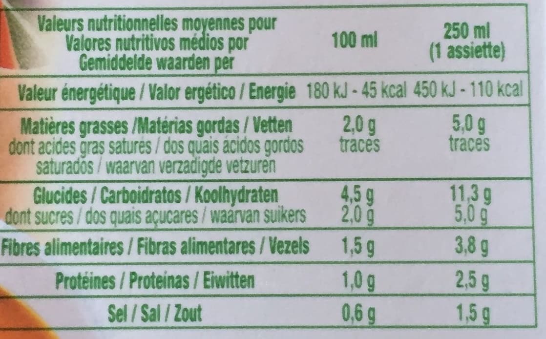Grandeur Nature Velouté de légumes du Sud packshot