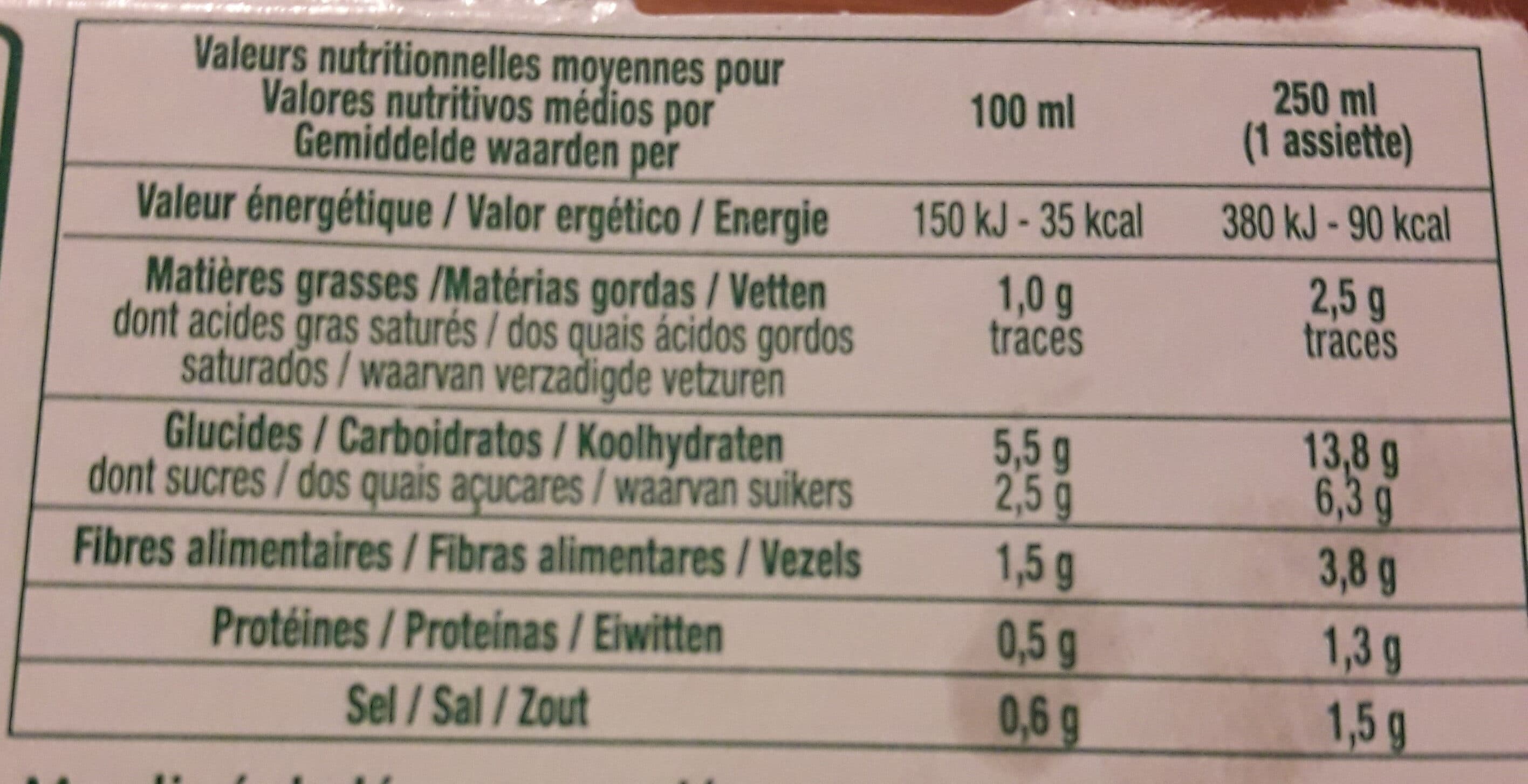 Grandeur nature Mouliné de légumes variés packshot