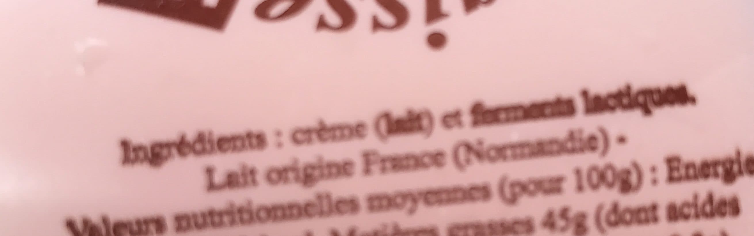 Grain D'orge Crème fraîche Vallée d'Auge packshot