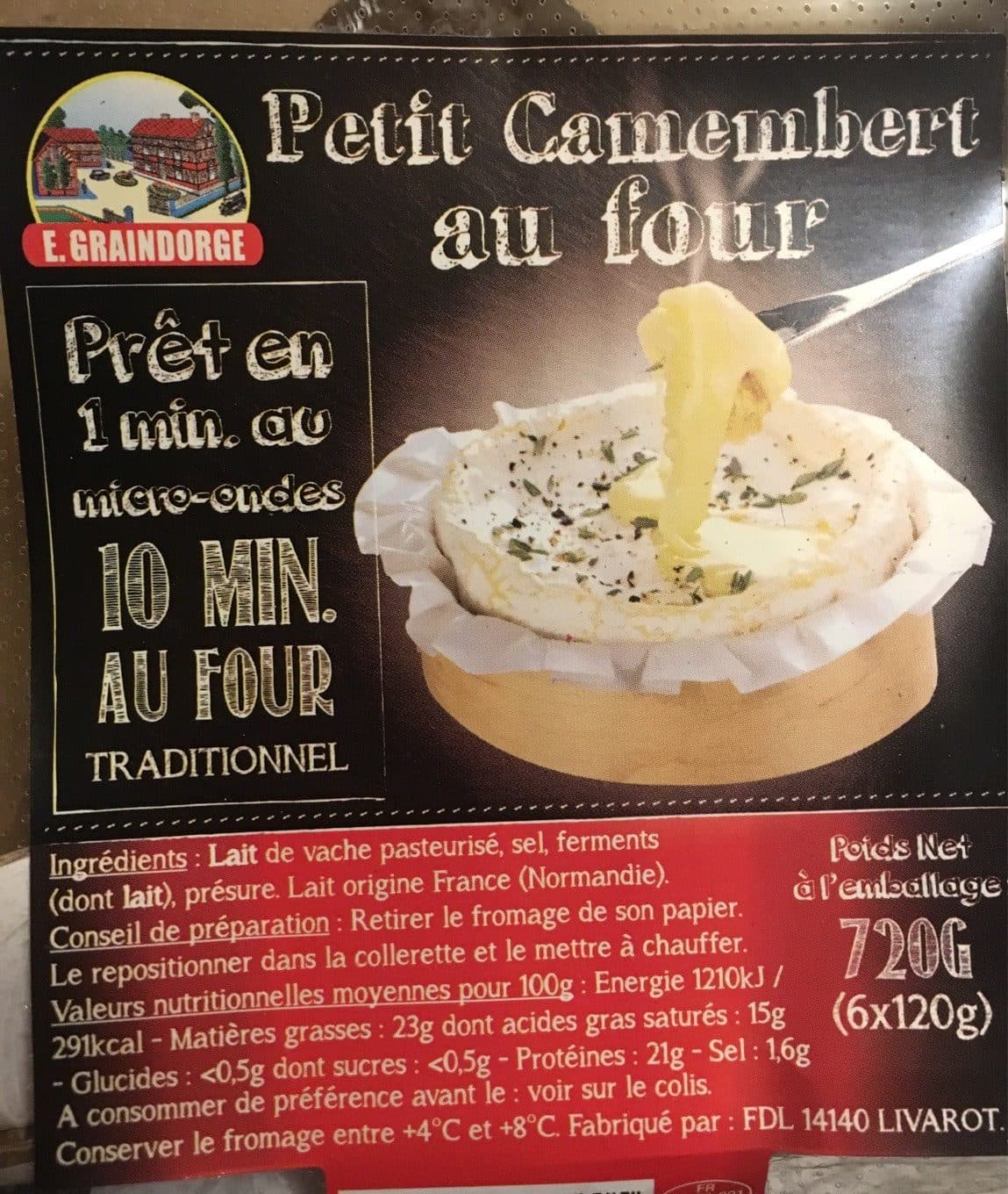 E. Graindorge Petits camemberts au four packshot