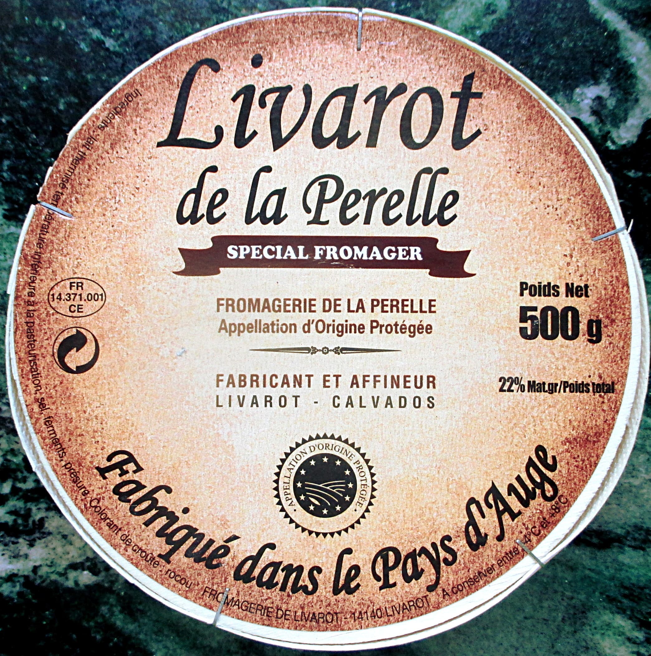 Fromagerie de la Perelle Livarot de la Perelle AOP (22 % MG) packshot