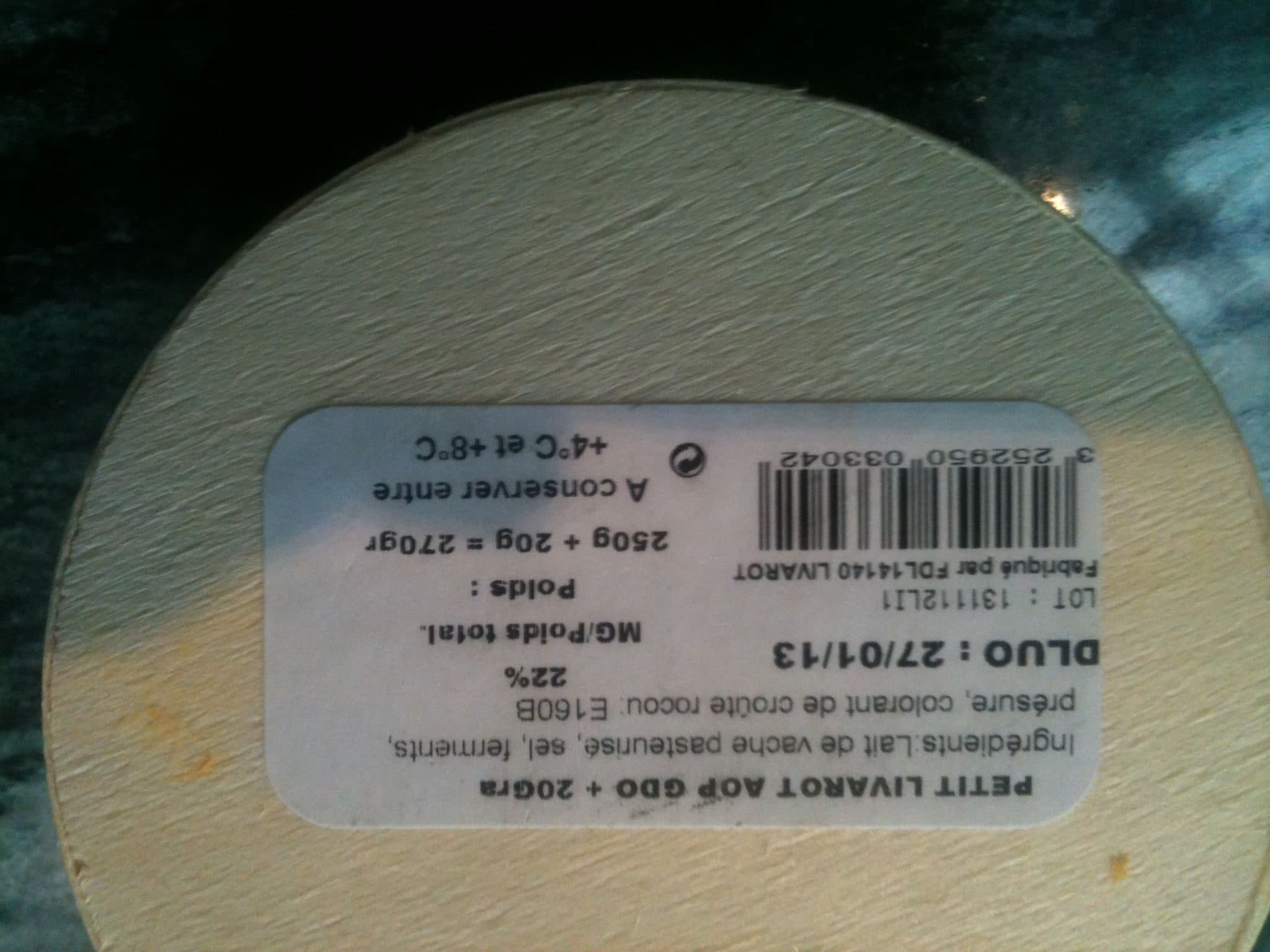 E. Graindorge Petit Livarot AOP (22 % MG) packshot
