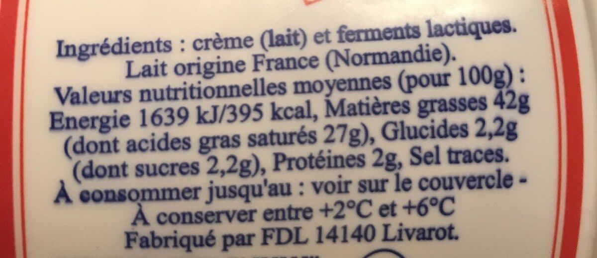 E. Graindorge Crème Fraîche Épaisse de Normandie (42 % MG) packshot