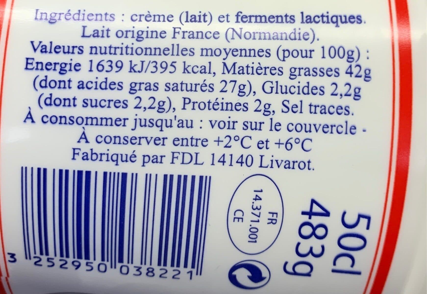E. Graindorge Crème Fraîche Épaisse de Normandie (42 % MG) packshot