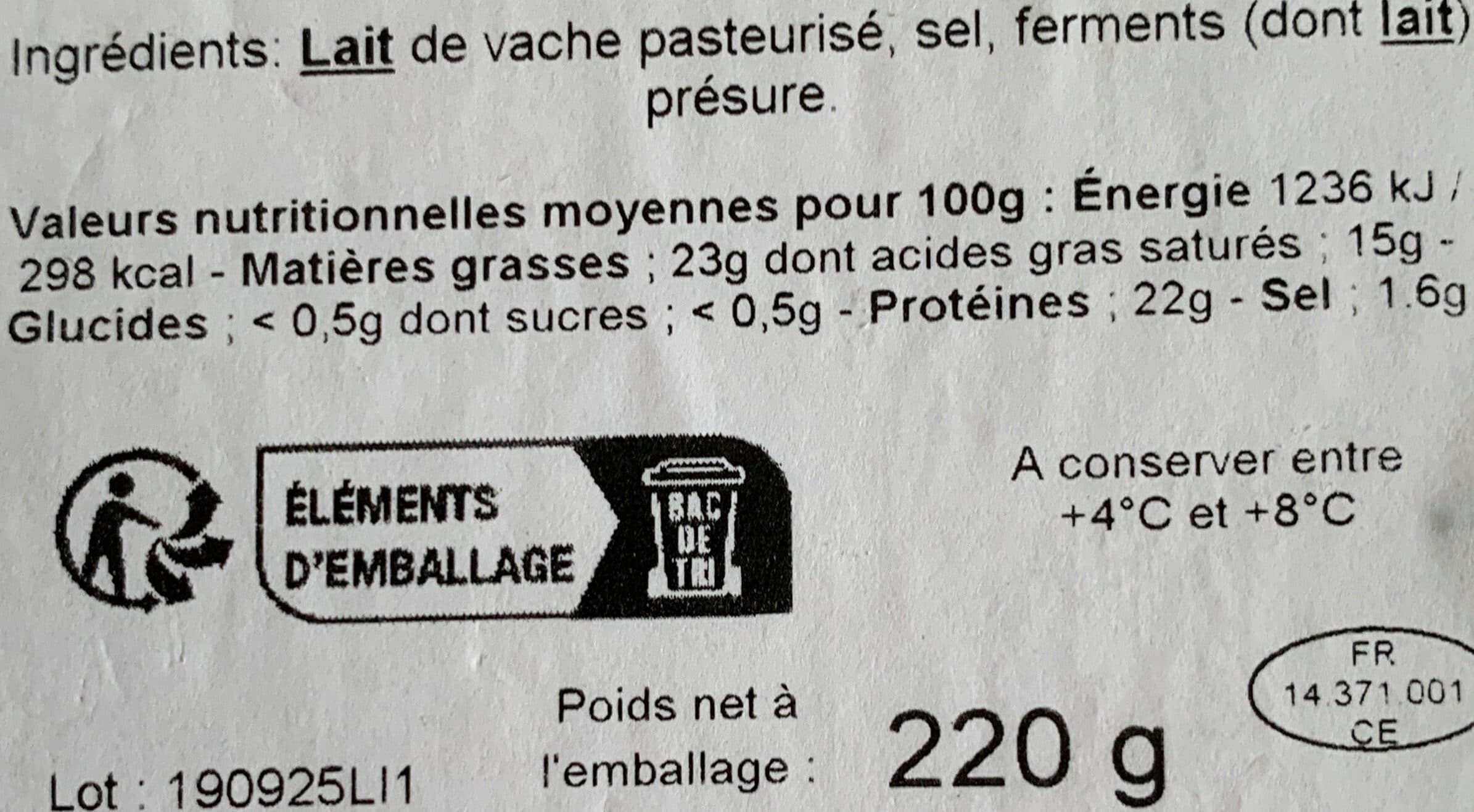 E. Graindorge Petit Pont l'Evêque AOP (23 % MG) packshot