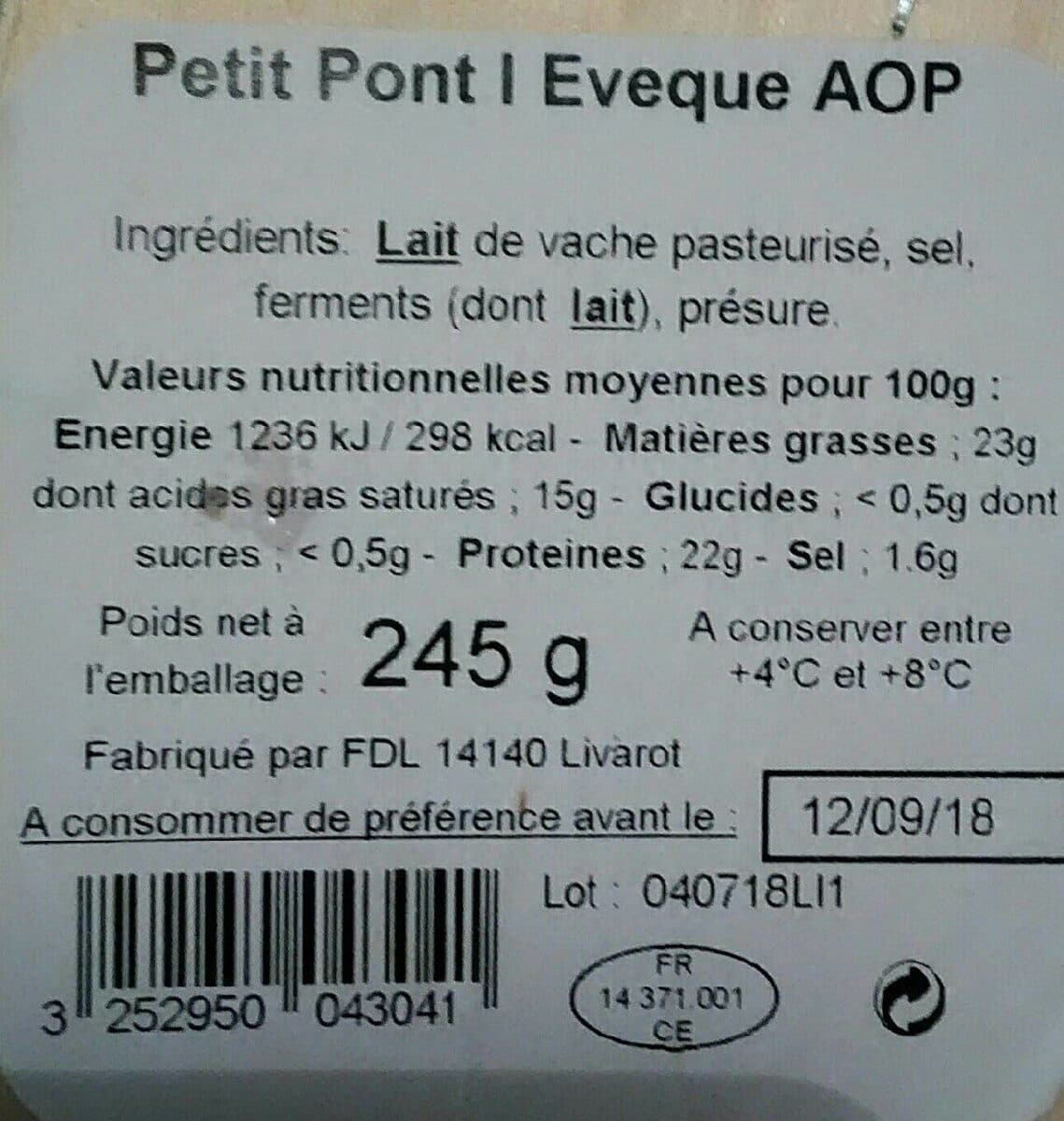 Graindorge Petit Pont l Évêque AOP packshot