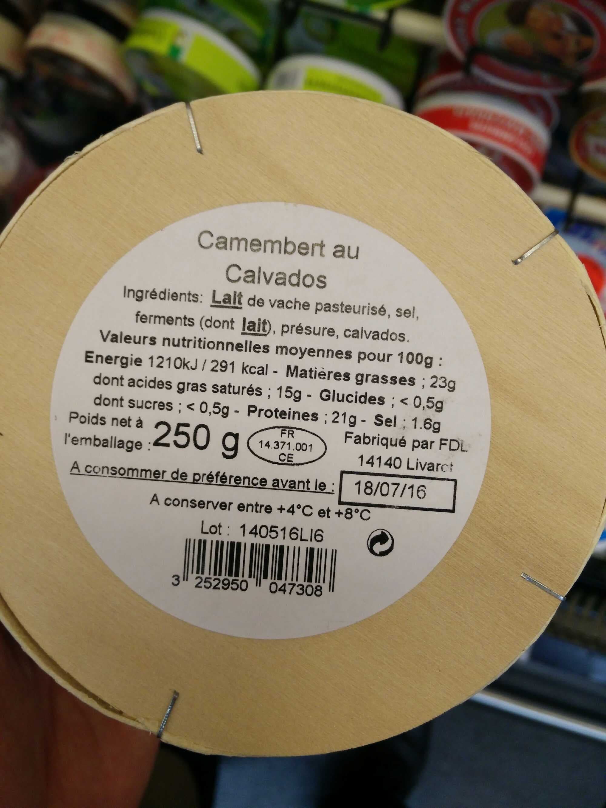 Graindorge Camembert au calvados, 20%MG packshot