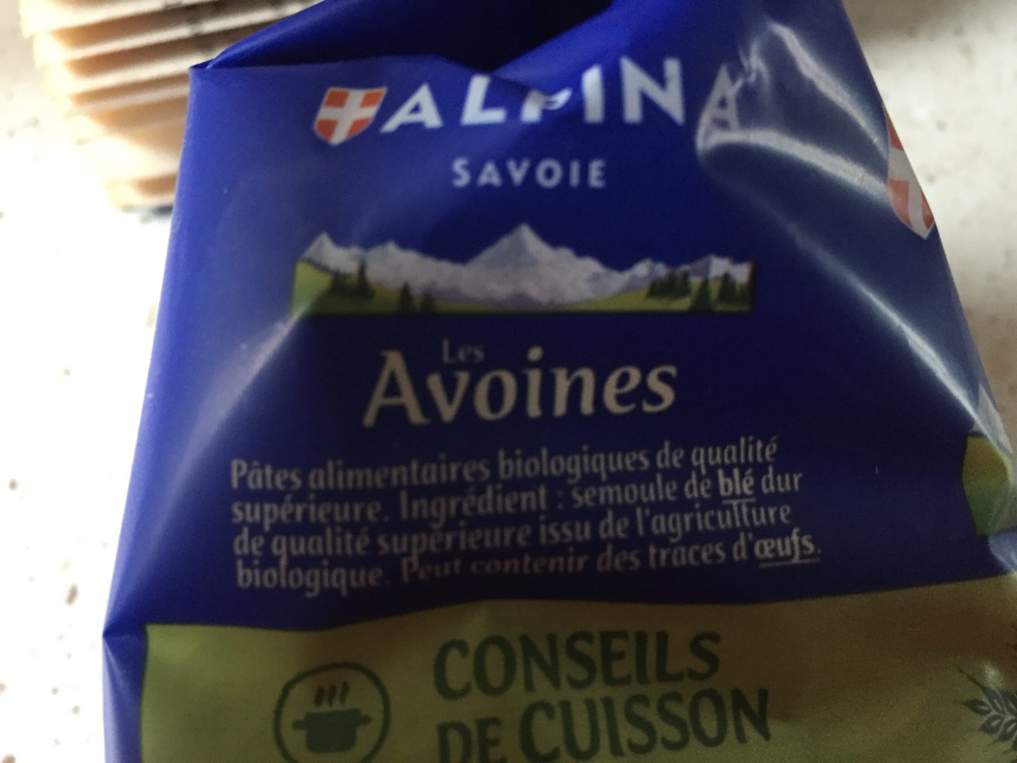 Alpina savoie Avoine Bio de France packshot