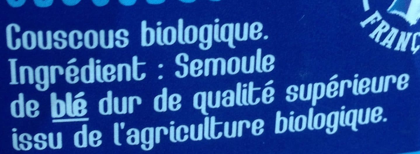 Cultivé Ici Couscous blanc packshot