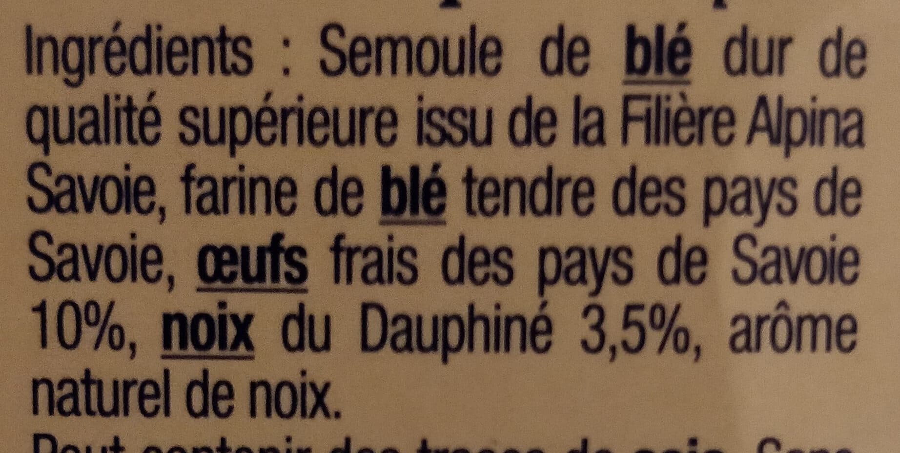 Alpina Savoie Les Crozets aux Noix du Dauphiné packshot