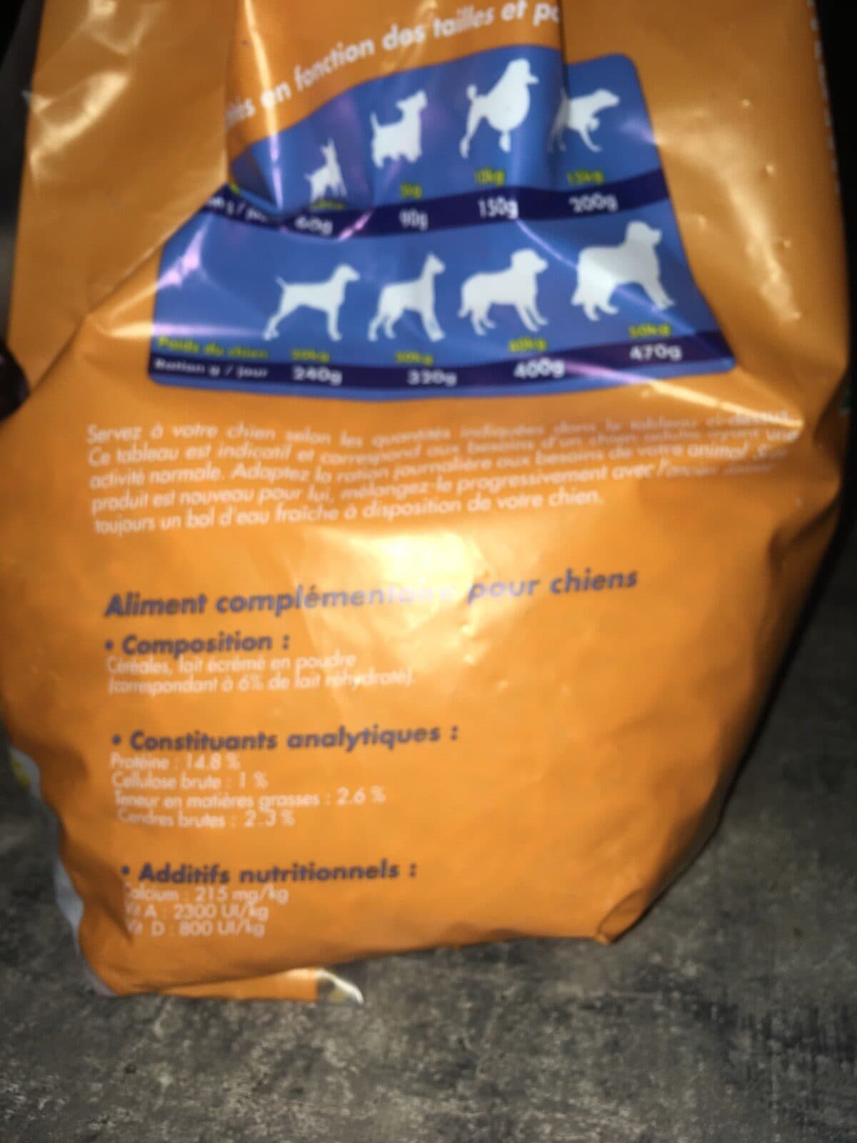 Open Food Facts Sac 5KG Macaronis / Vitamines Blanc 4'pat packshot