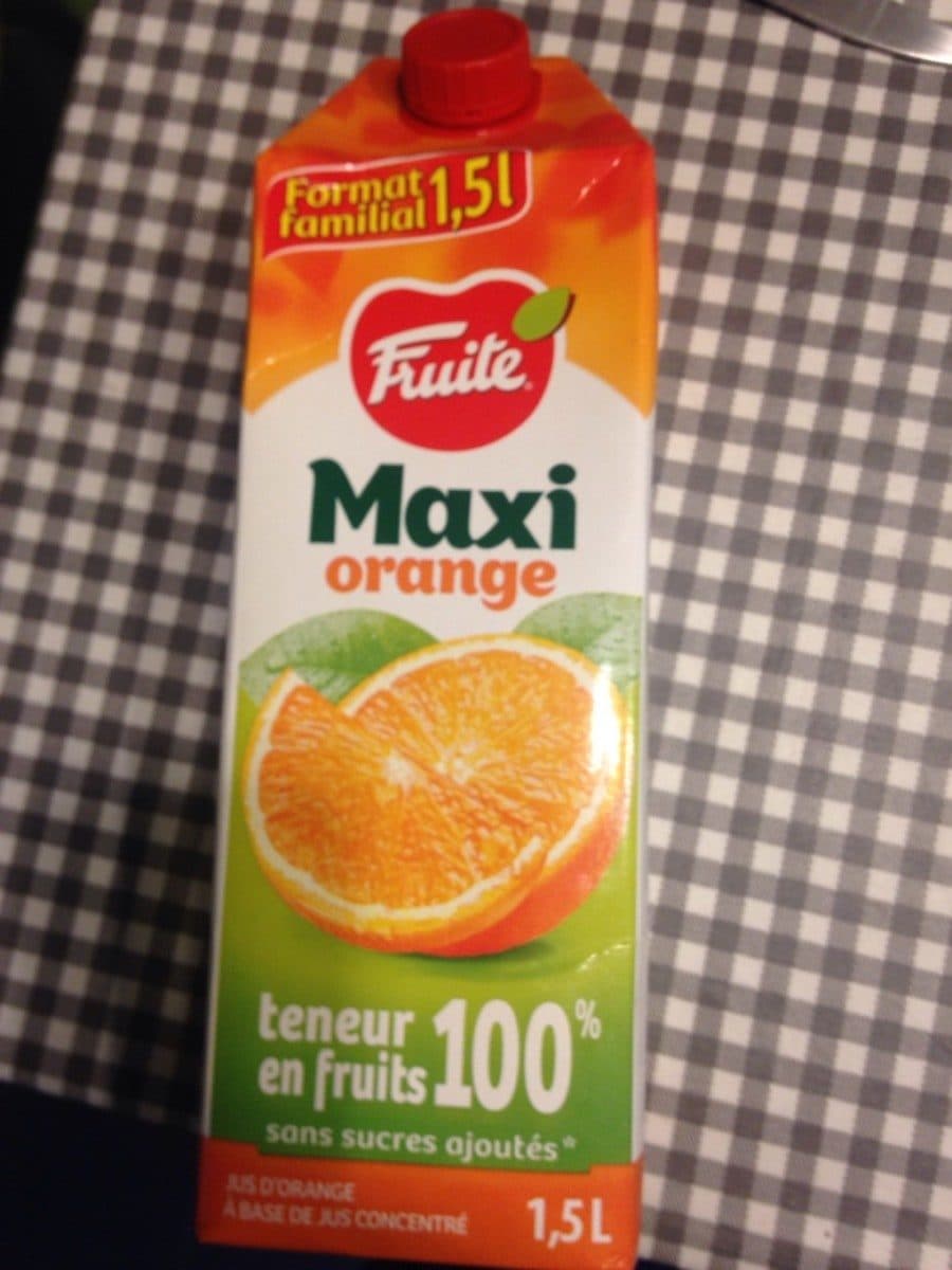 Open Food Facts Maxi orange packshot