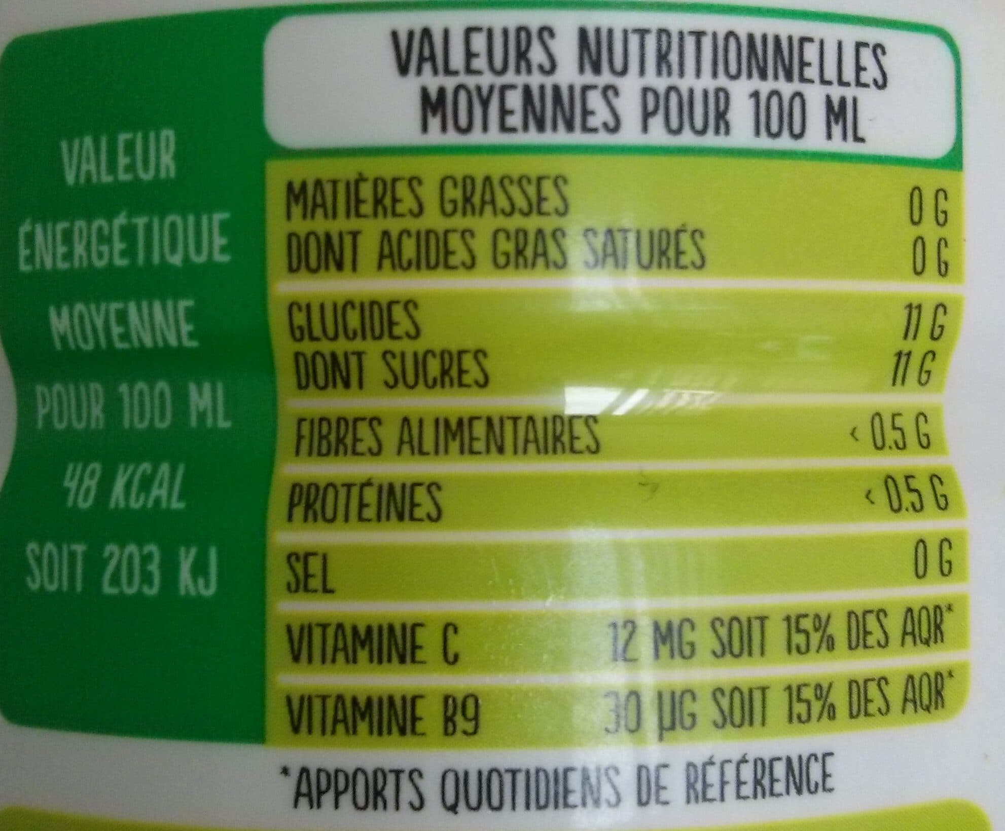 Fruité Matin douceur d'orange packshot