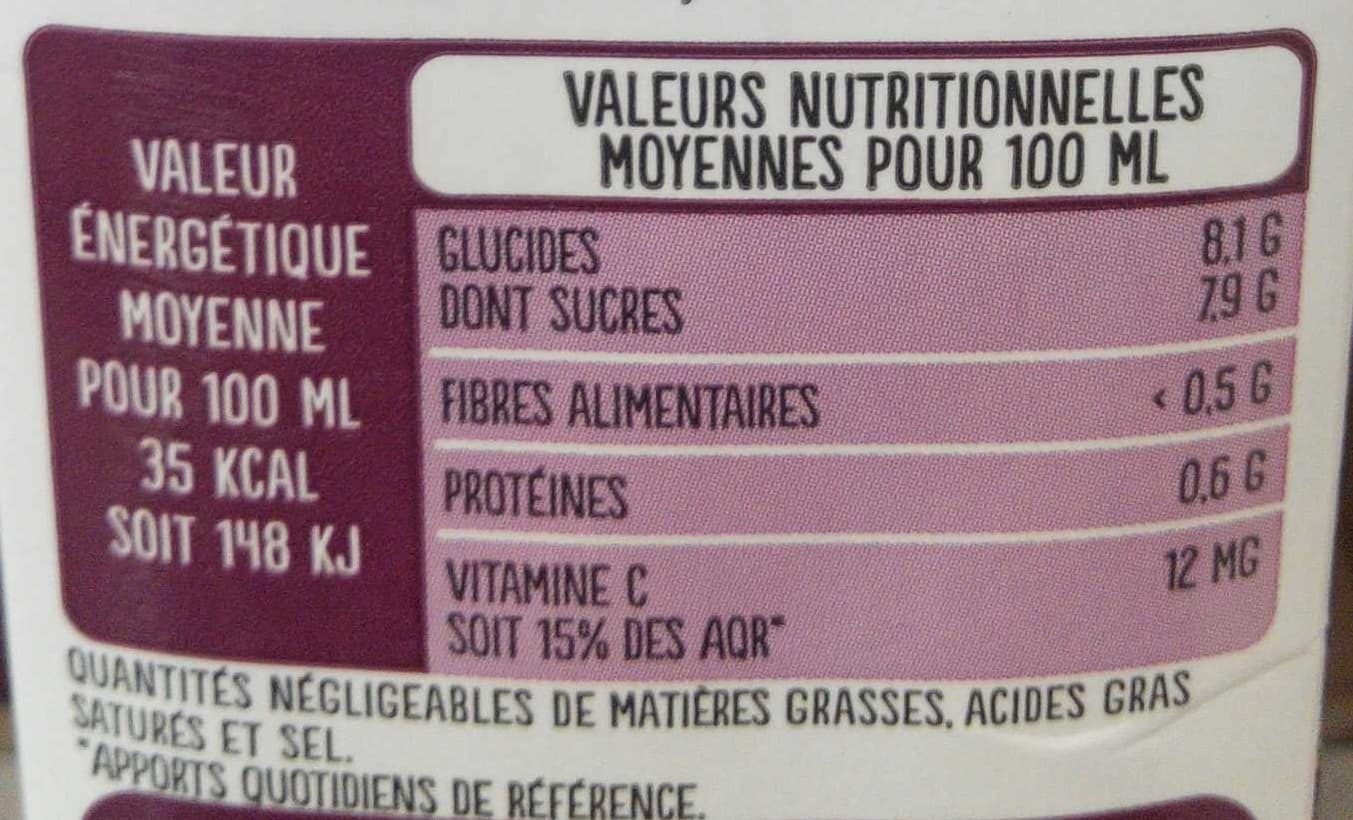 Fruité Boisson aux superfruits Grenade, Cranberry, Myrtille, Cassis, Raisin packshot