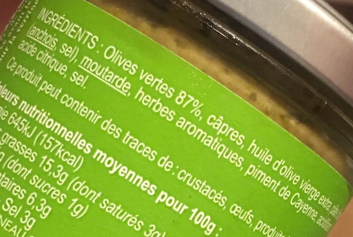 Cruscana Tapenade verte packshot