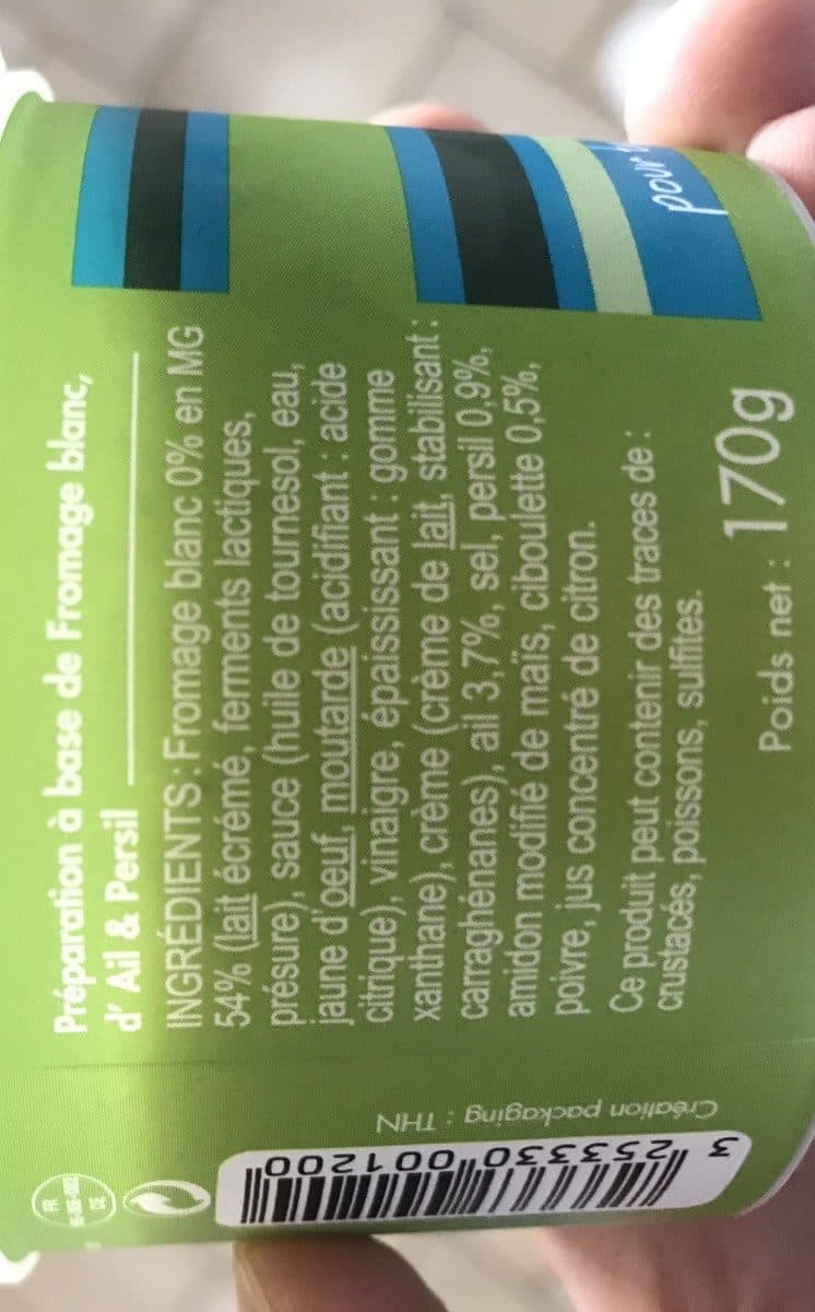 Open Food Facts Dip ail & fines herbes packshot