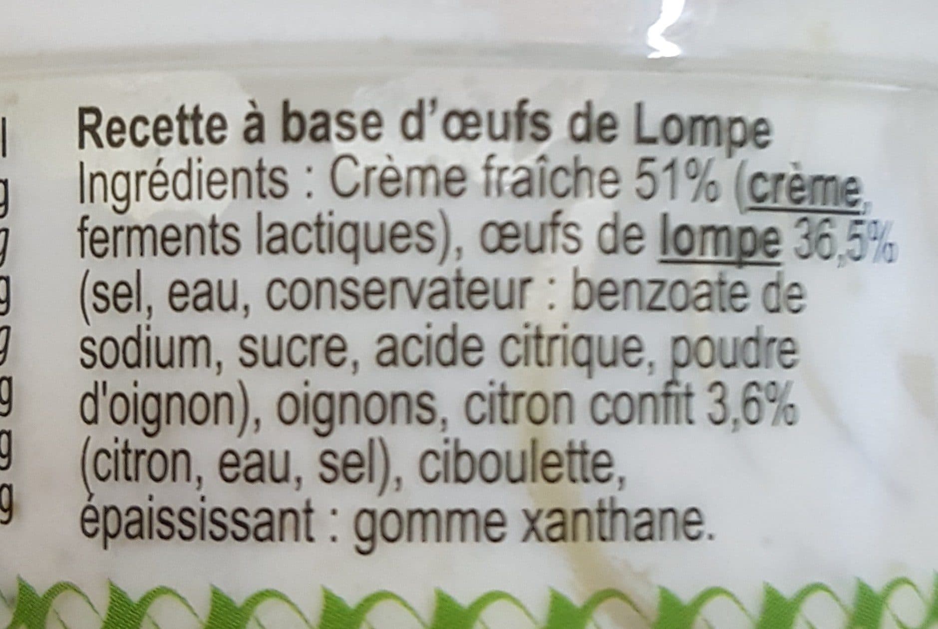 Cruscana Oeufs de lompe packshot