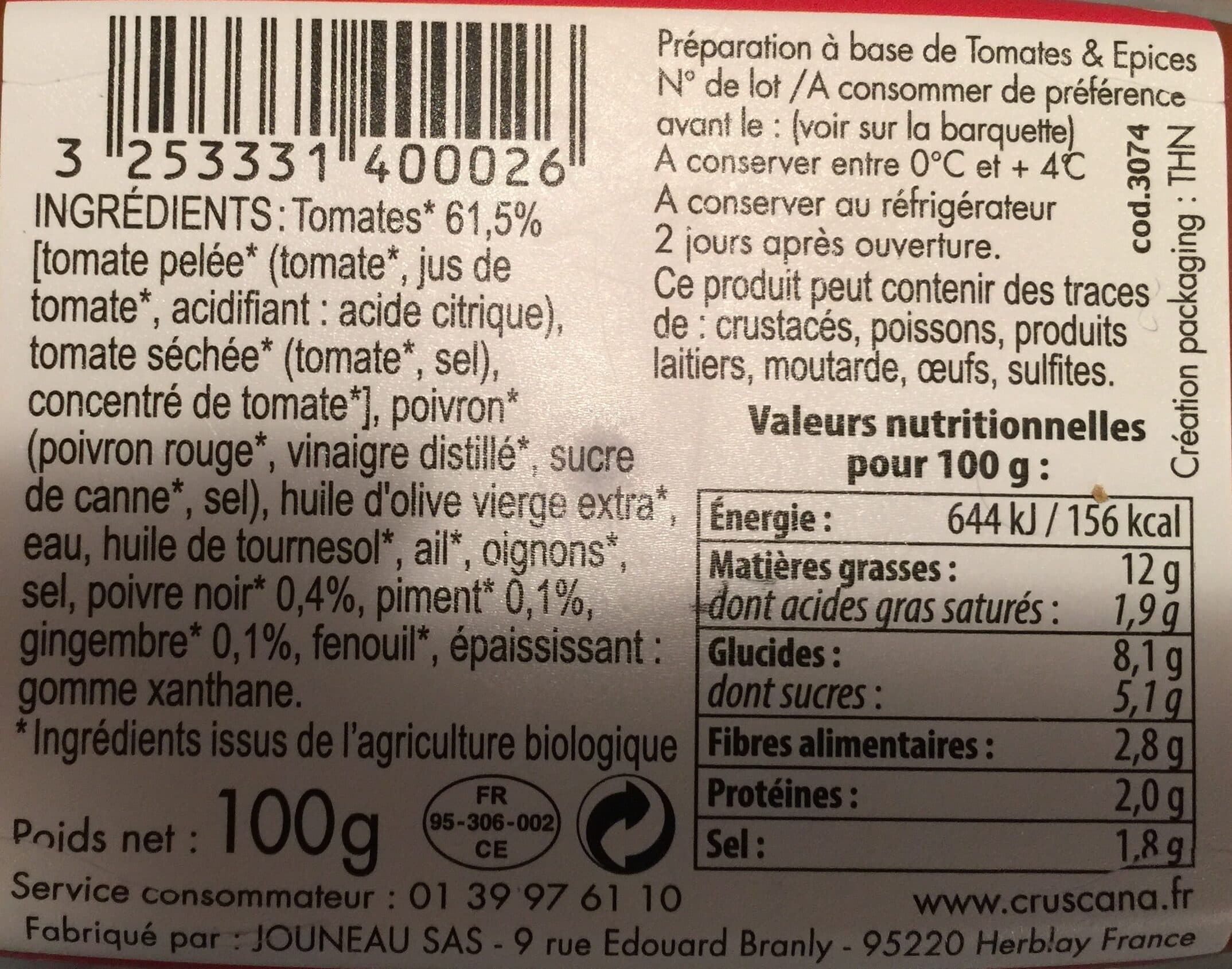 Cruscana Tartinade de tomates packshot
