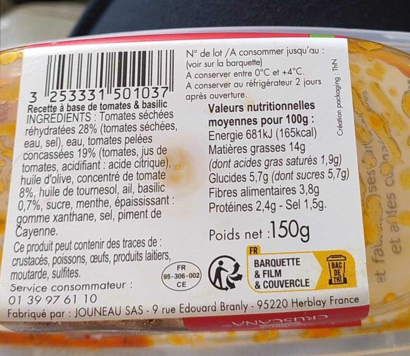 Cruscana Tomates & Basilic packshot