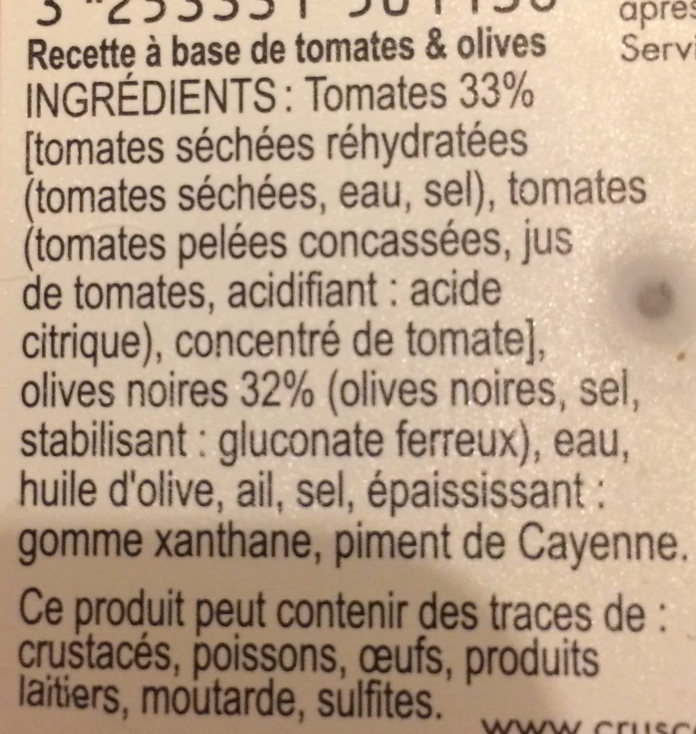 Cruscana Tomates et olives packshot