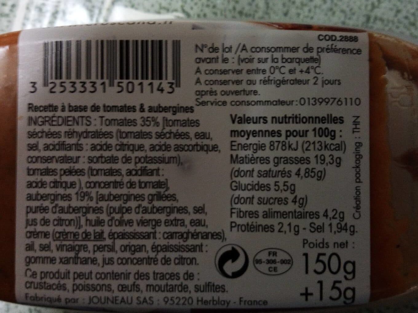 Cruscana Tomate & aubergine packshot