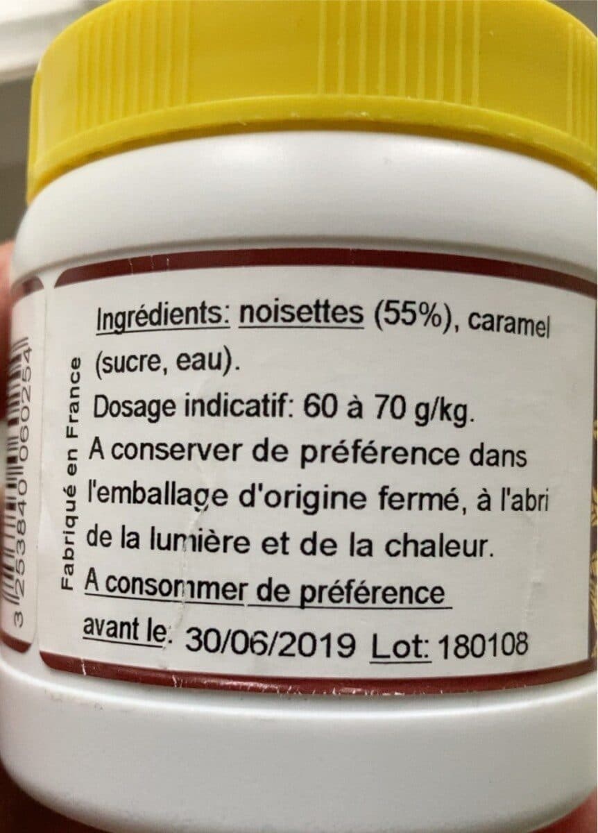 Open Food Facts Praliné noisette packshot