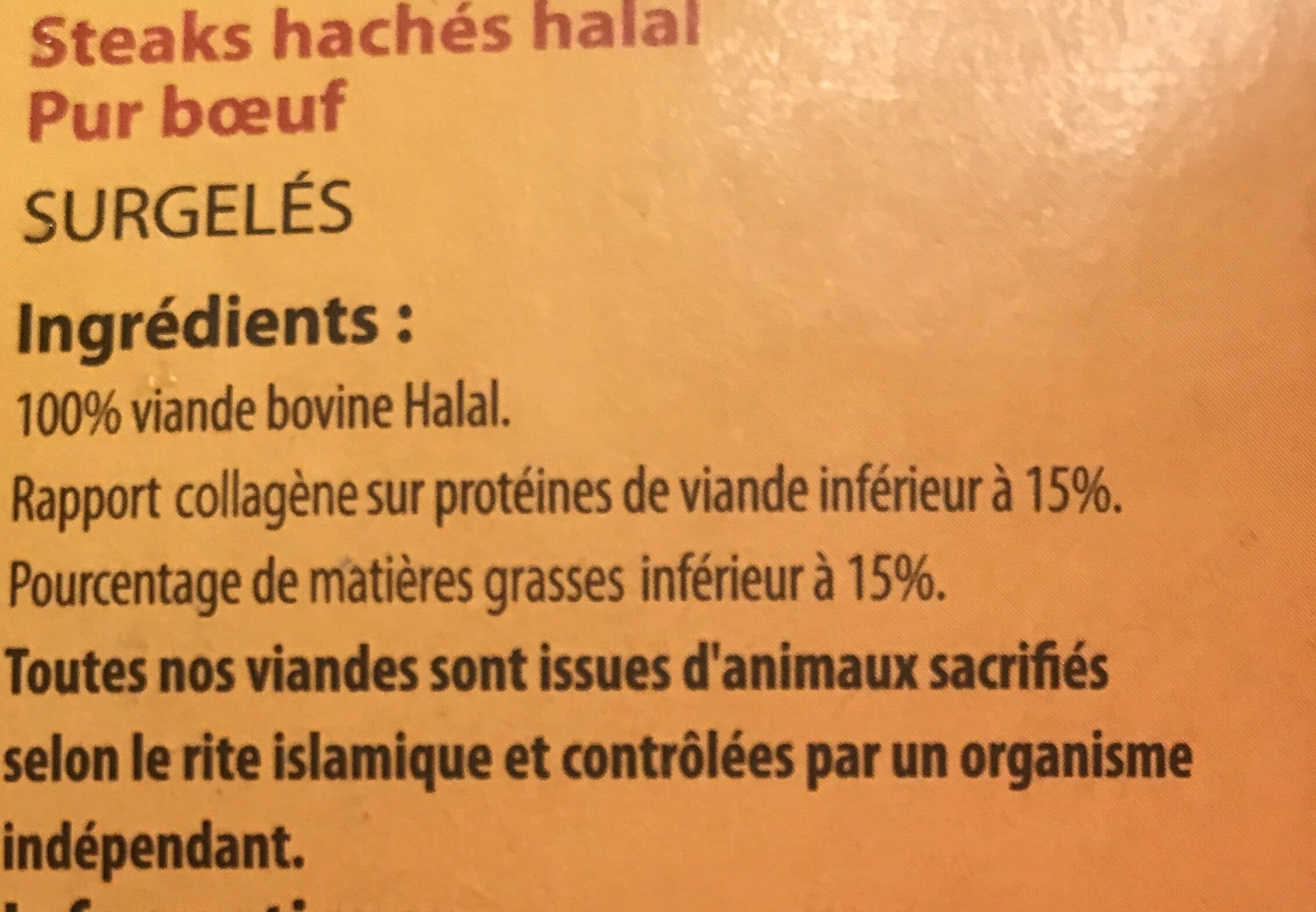 Al jayid Steaks hachés pur bœuf halal packshot