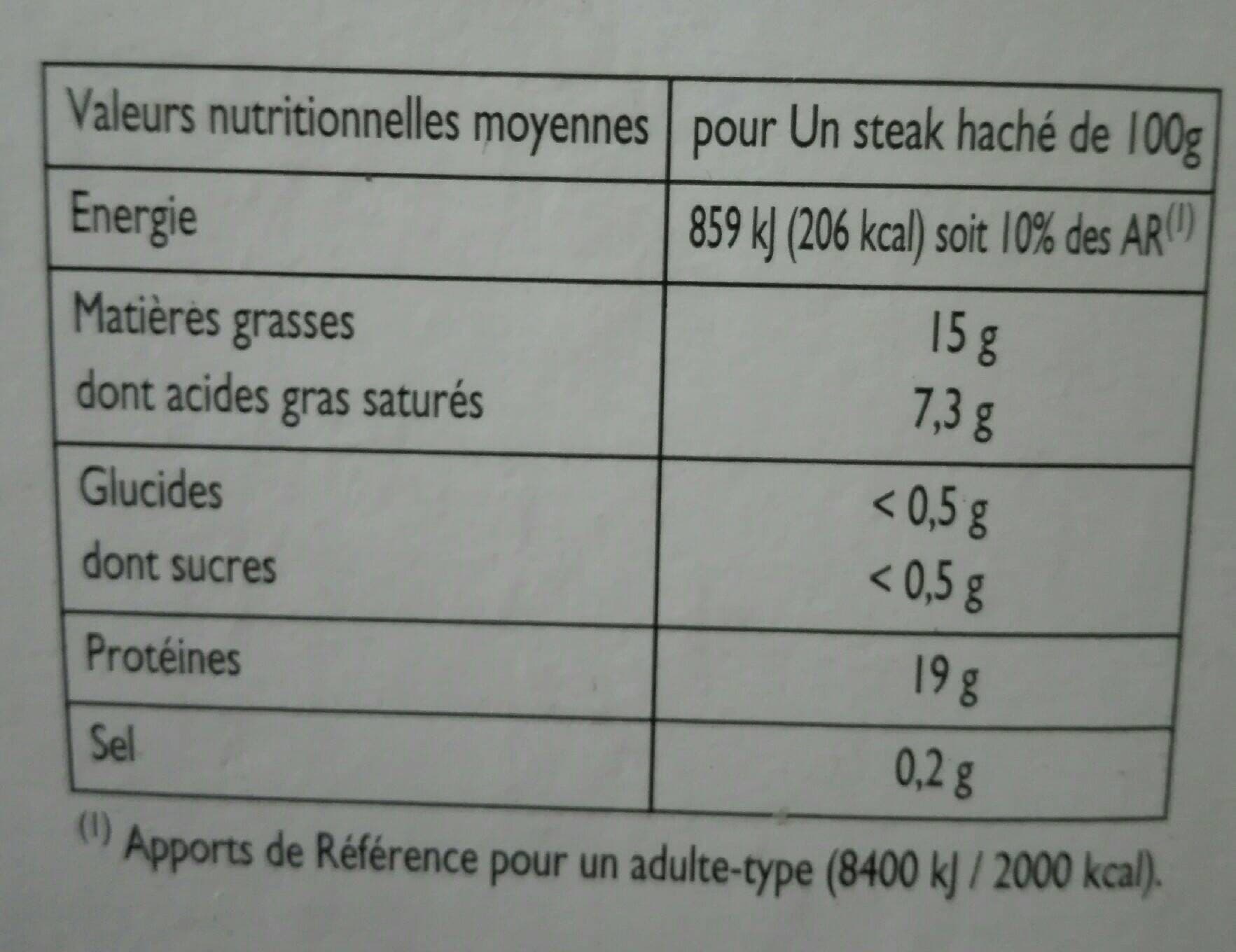 Leader Price Steaks haches surgeles packshot