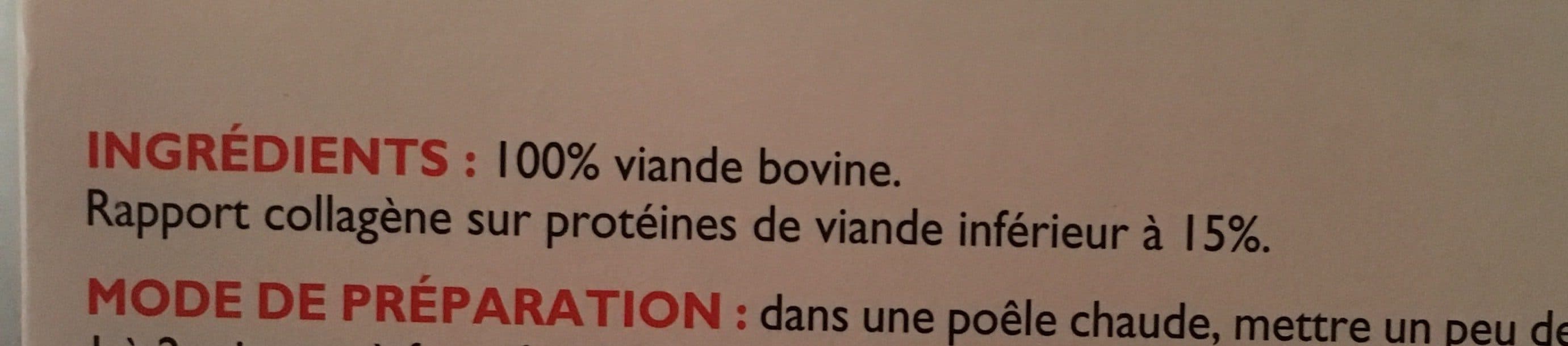 Open Food Facts Steaks hachés surgelés 100% viande bovine packshot