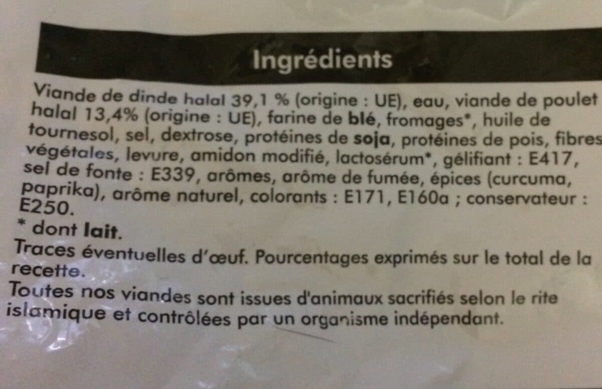Open Food Facts Cordon bleu de dinde packshot