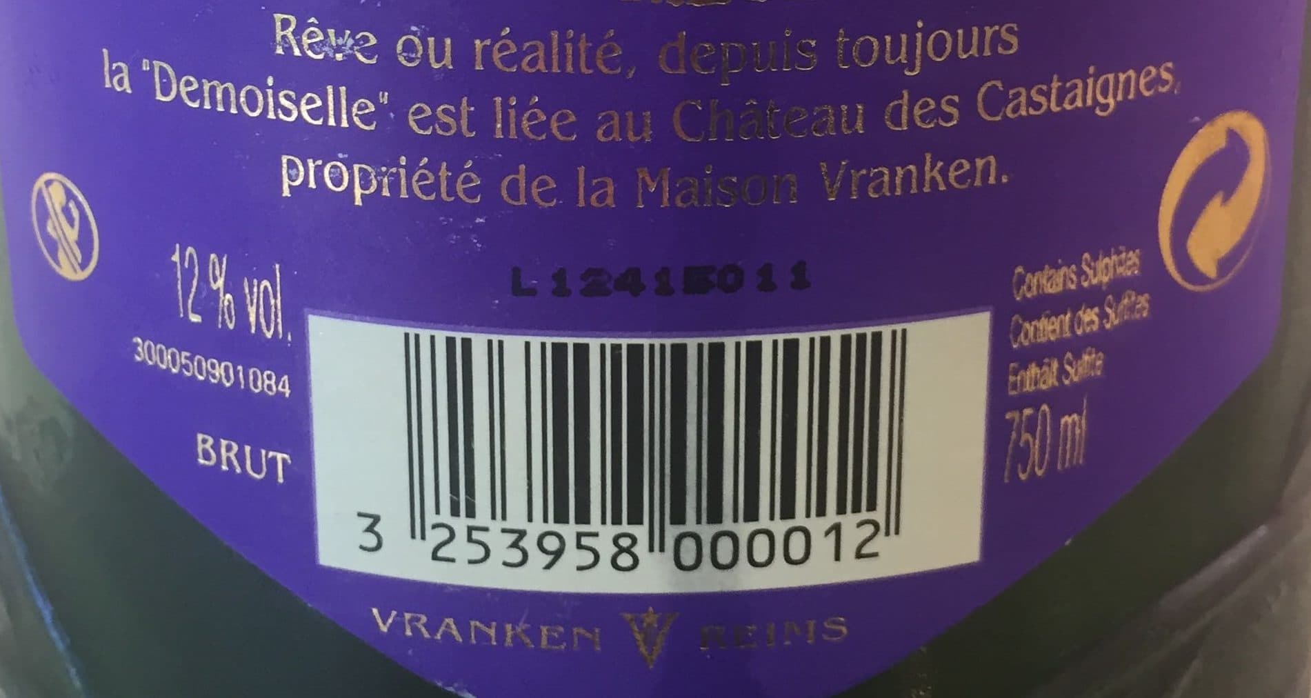 Vranken Champagne Demoiselle packshot