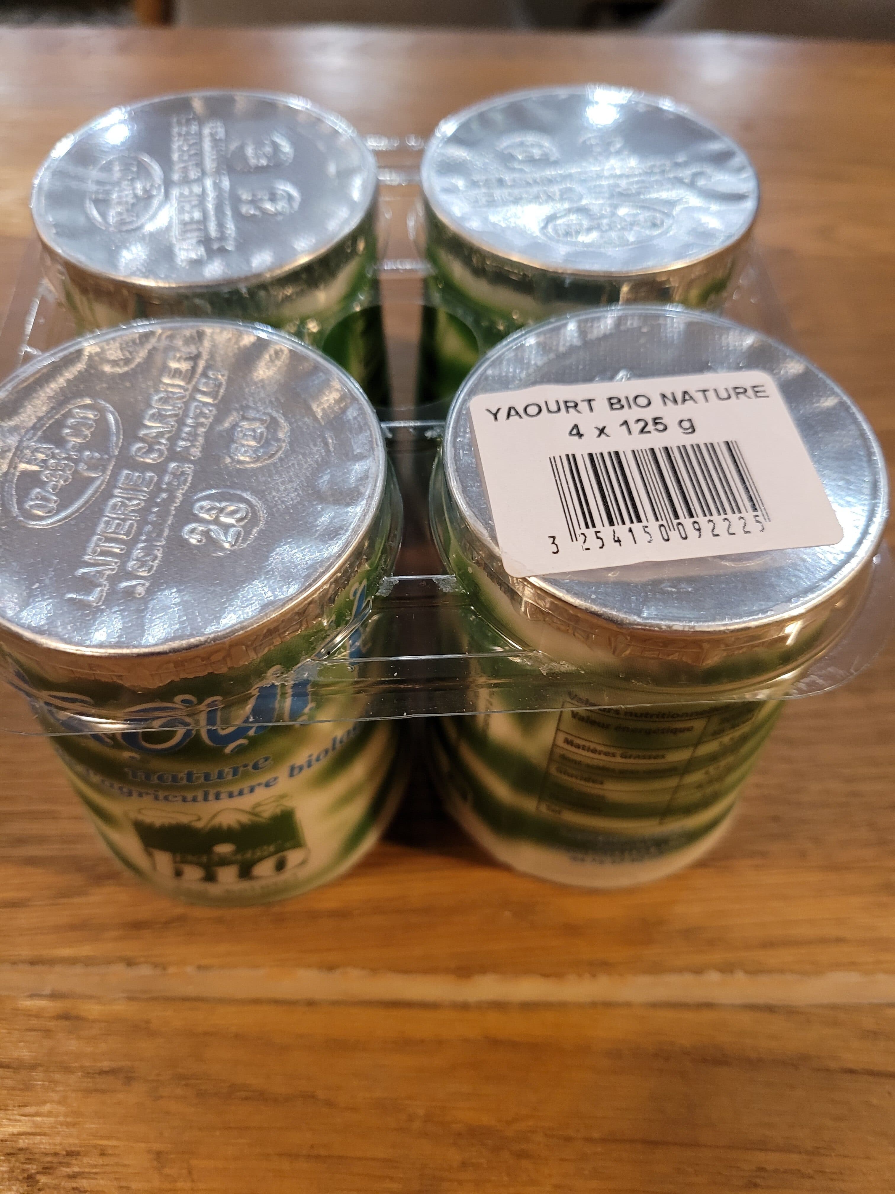 Open Food Facts 4X125G Yaourt Nature packshot