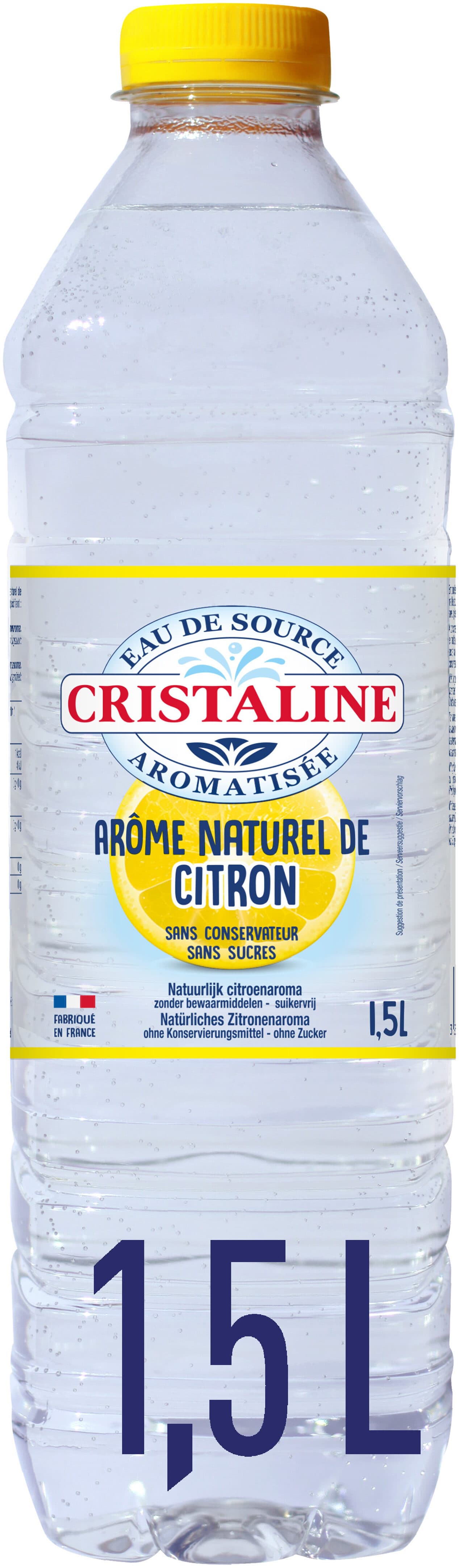 Cristaline CRISTALINE Eau de Source Aromatisée saveur Citron 1L5 packshot