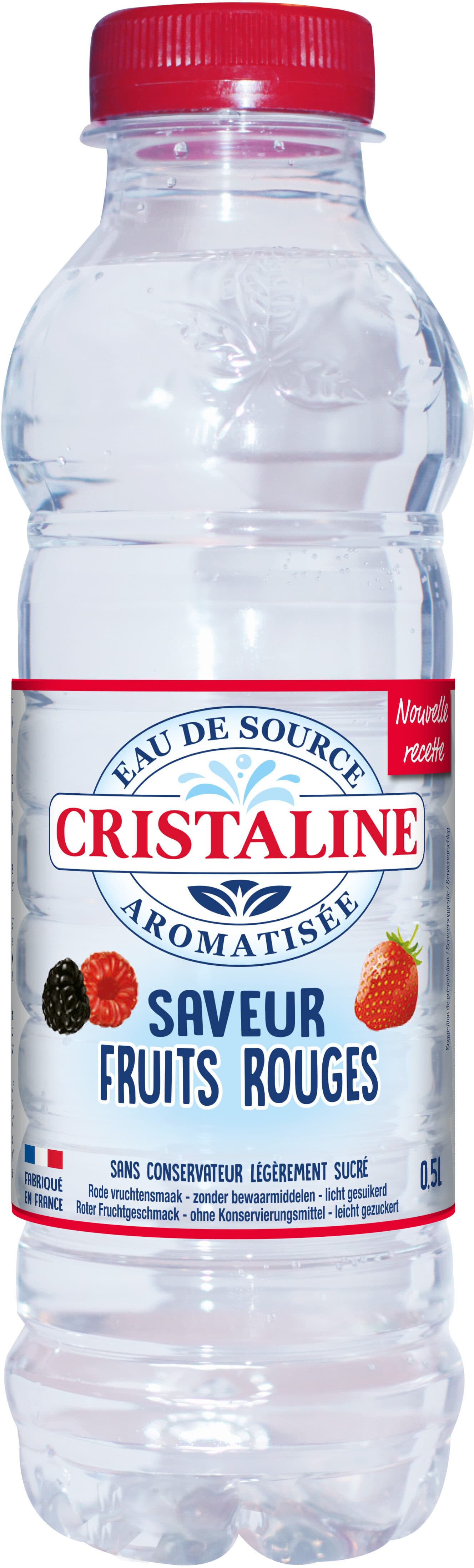 Cristaline CRISTALINE Eau de Source Aromatisée saveur Fruits Rouges 50cl packshot