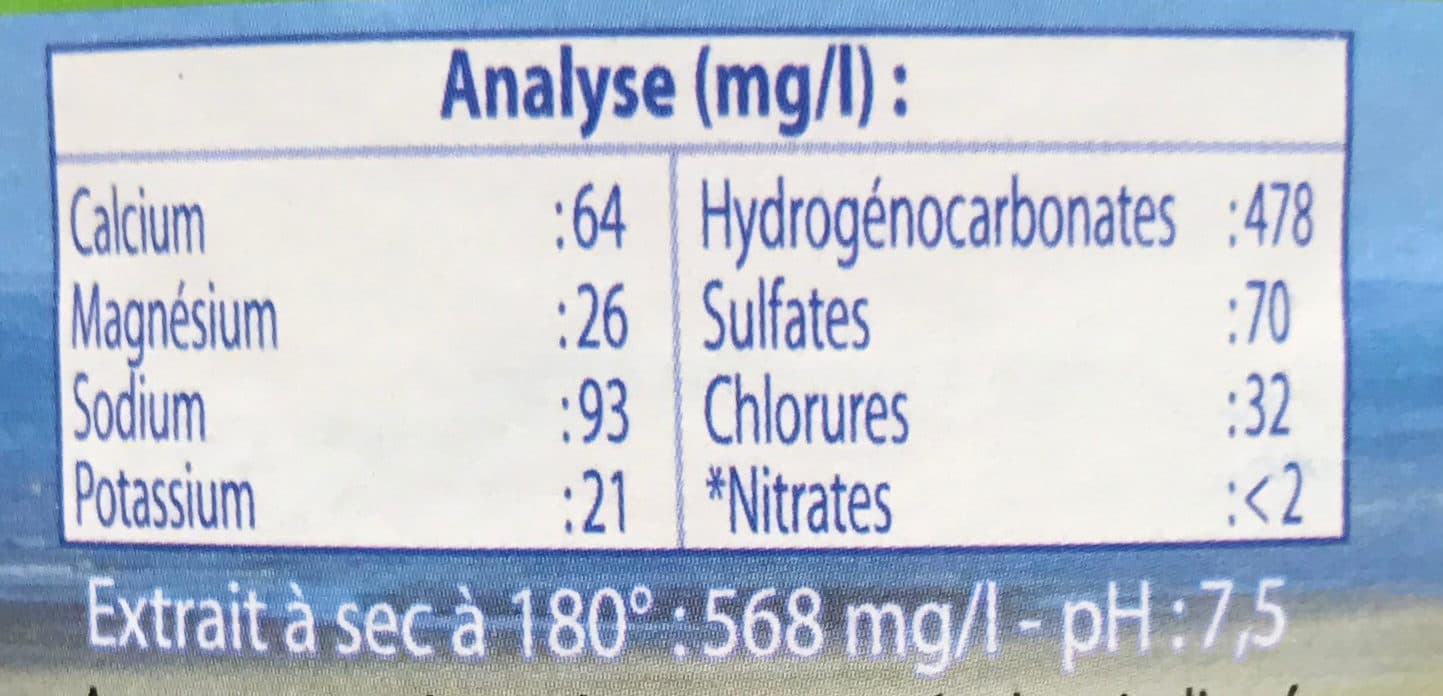 La Ch'ti Minérale Eau minérale naturelle packshot